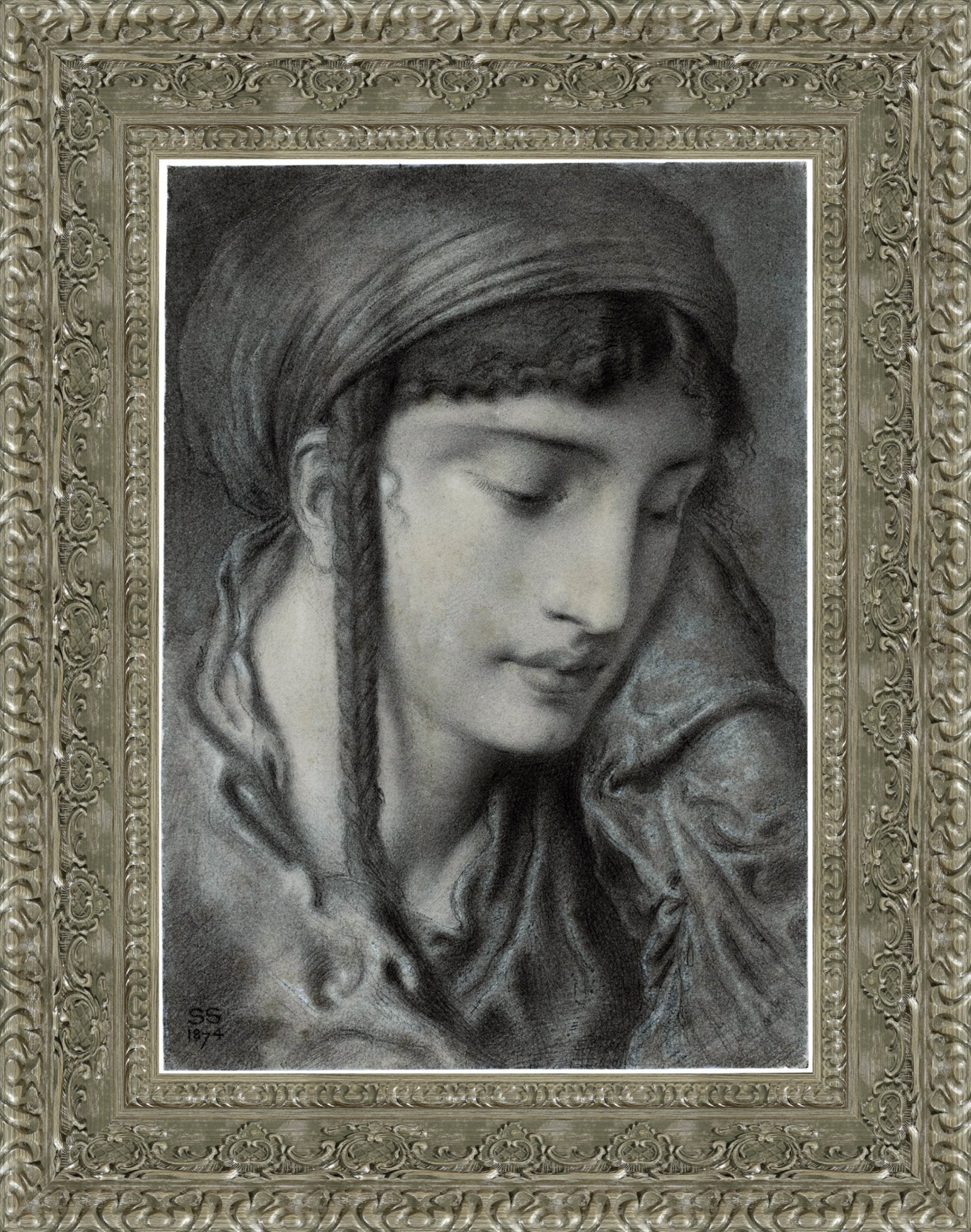 A Hebrew Girl Or A Hebrew Maiden – Simeon Solomon, 1870 - Canvas Classics