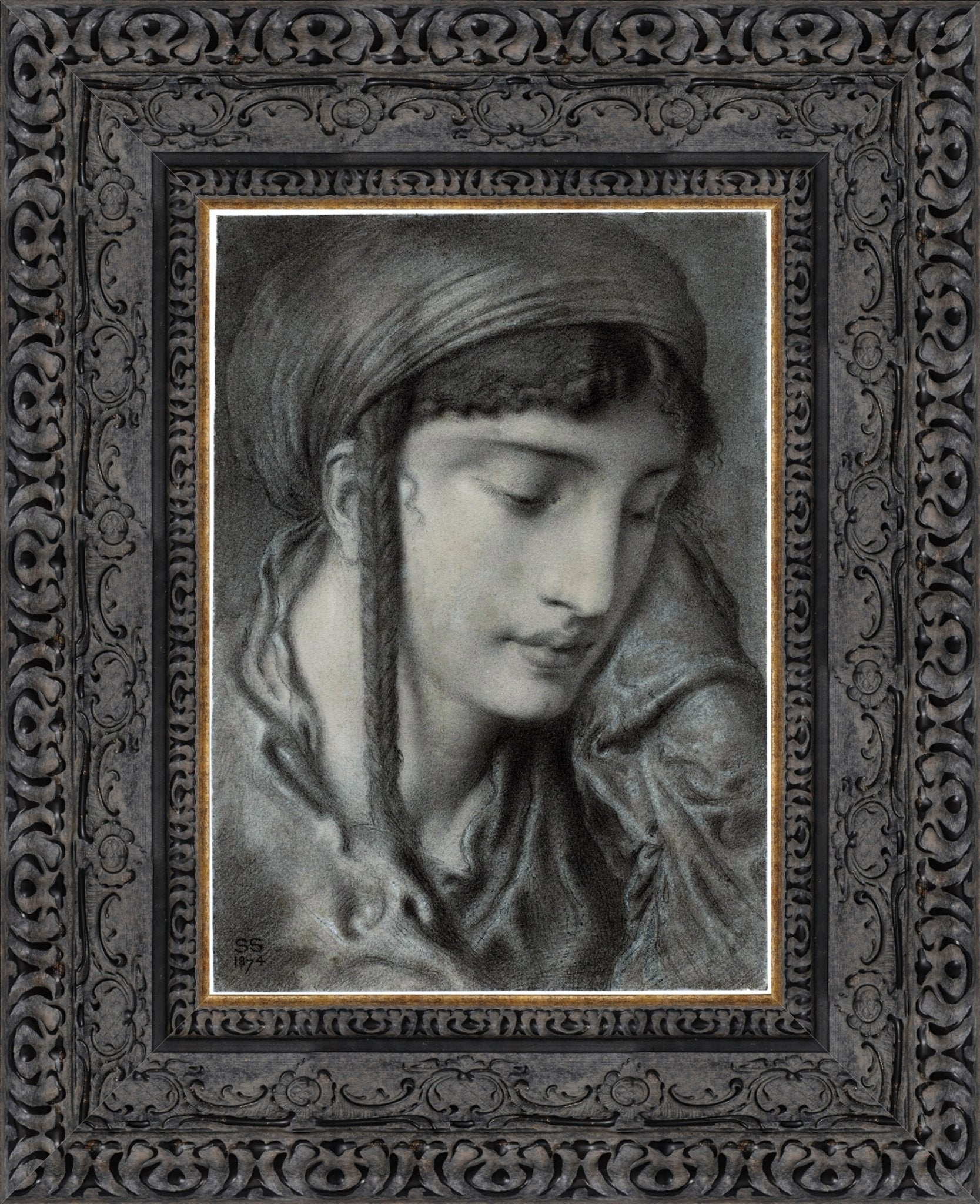 A Hebrew Girl Or A Hebrew Maiden – Simeon Solomon, 1870 - Canvas Classics