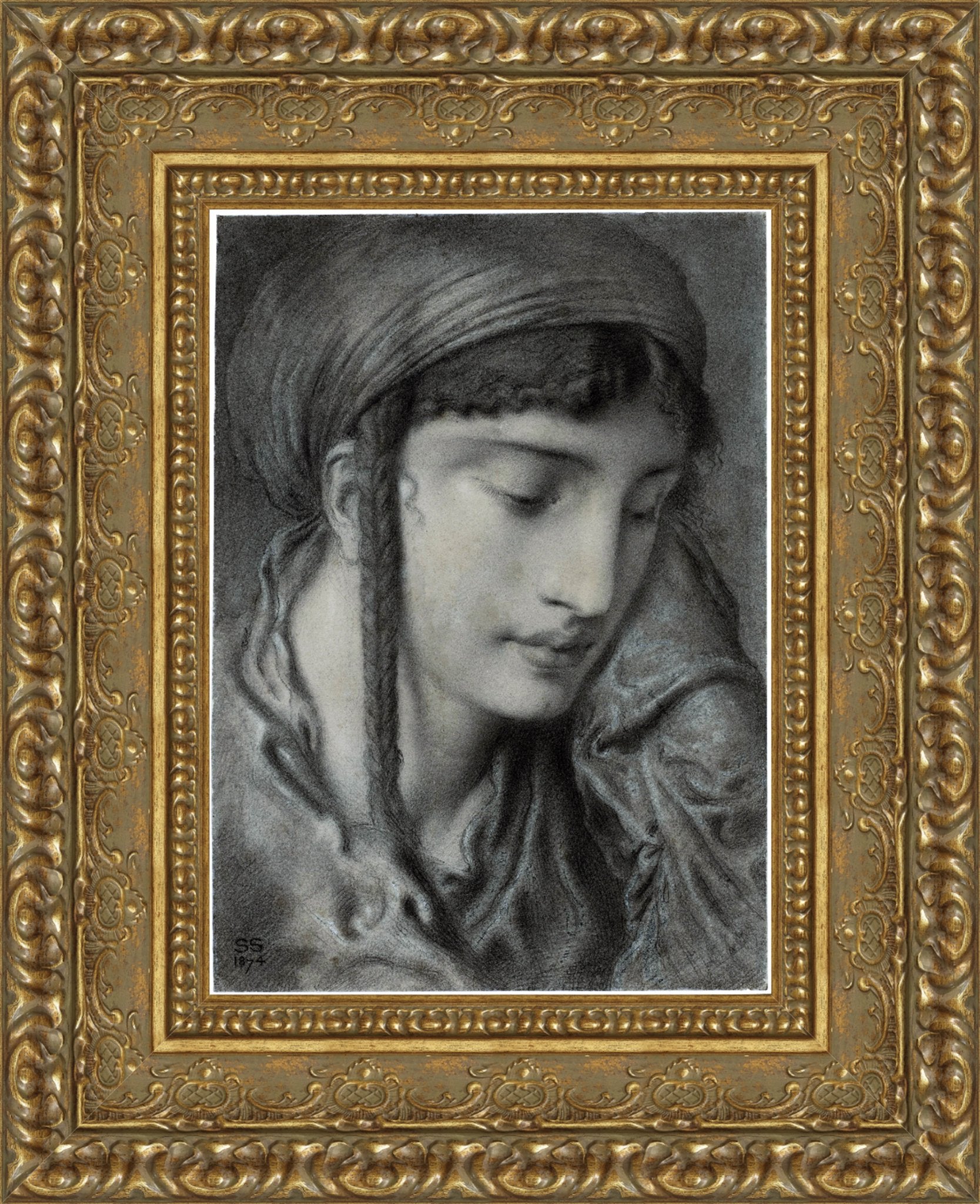 A Hebrew Girl Or A Hebrew Maiden – Simeon Solomon, 1870 - Canvas Classics