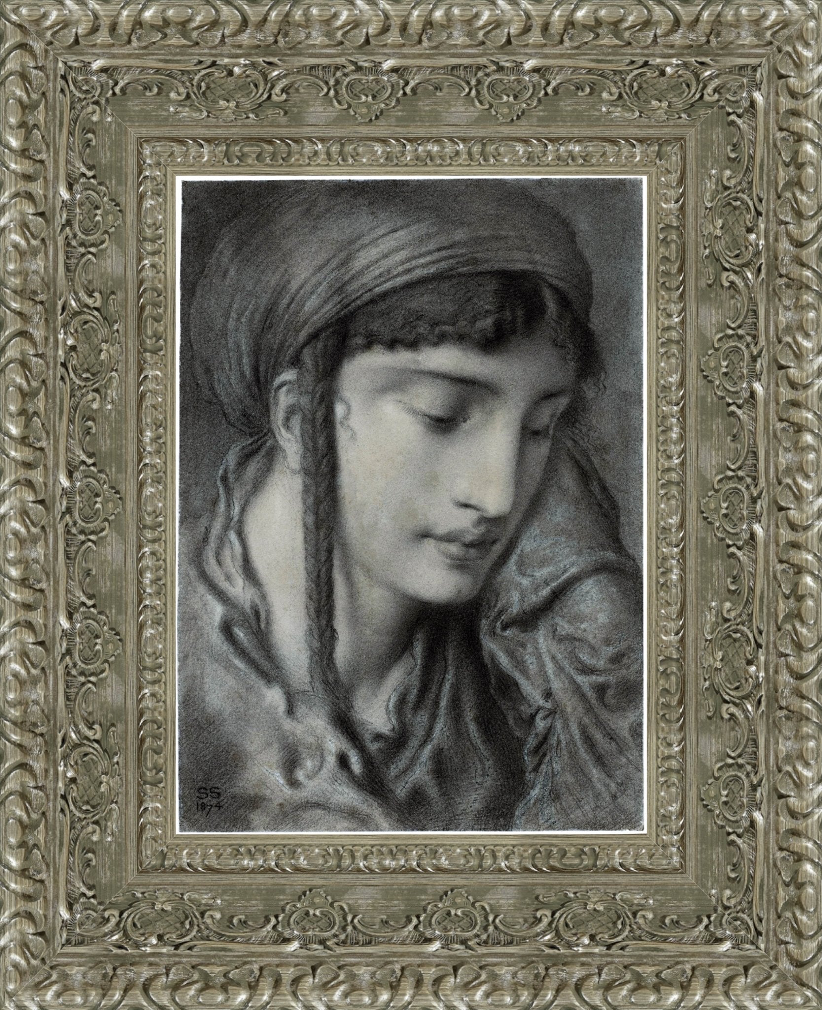 A Hebrew Girl Or A Hebrew Maiden – Simeon Solomon, 1870 - Canvas Classics