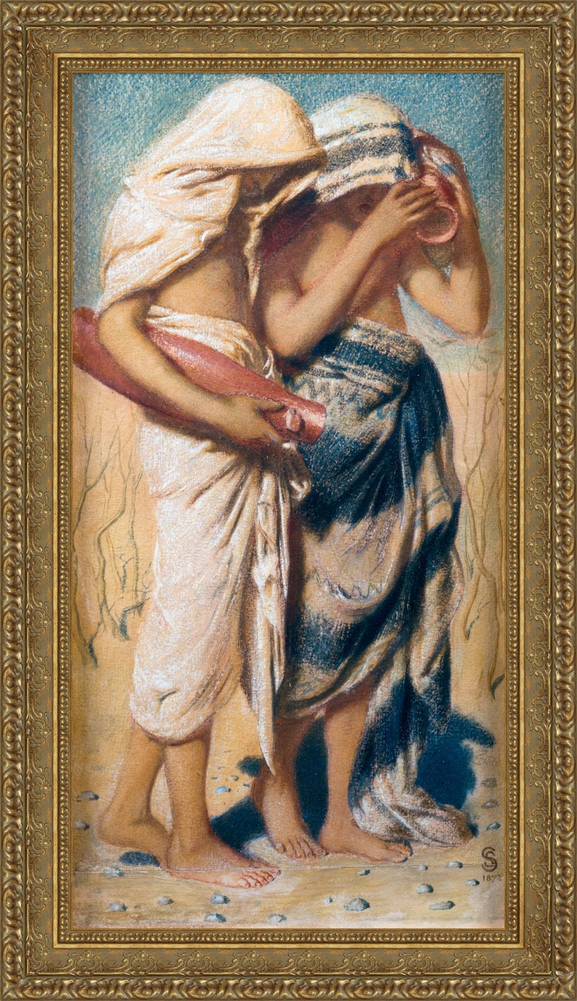 The Drought Judah Mourneth And The Gates Thereof Languish Jeremiah Xiv 2 3 – Simeon Solomon, 1866 - Canvas Classics