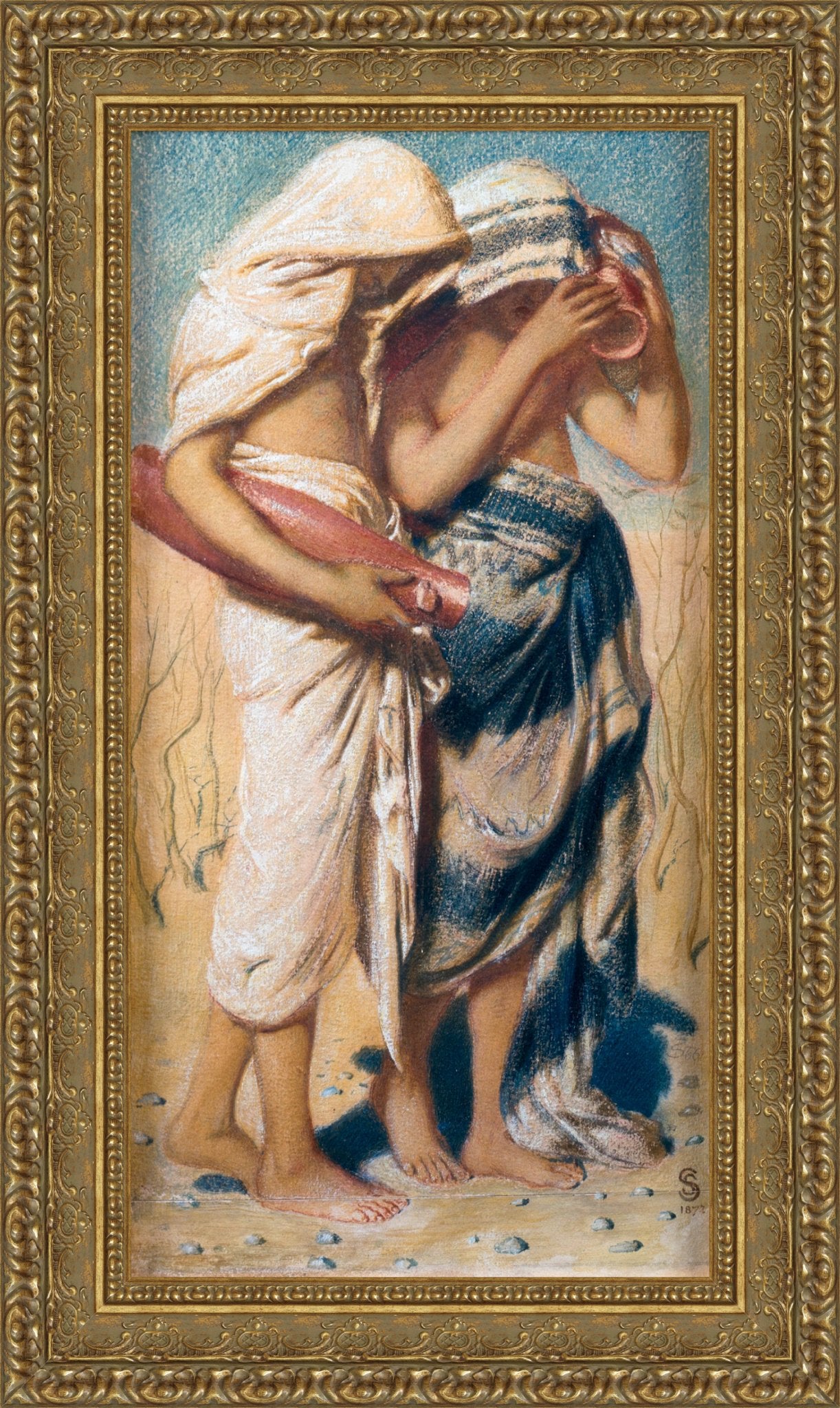 The Drought Judah Mourneth And The Gates Thereof Languish Jeremiah Xiv 2 3 – Simeon Solomon, 1866 - Canvas Classics