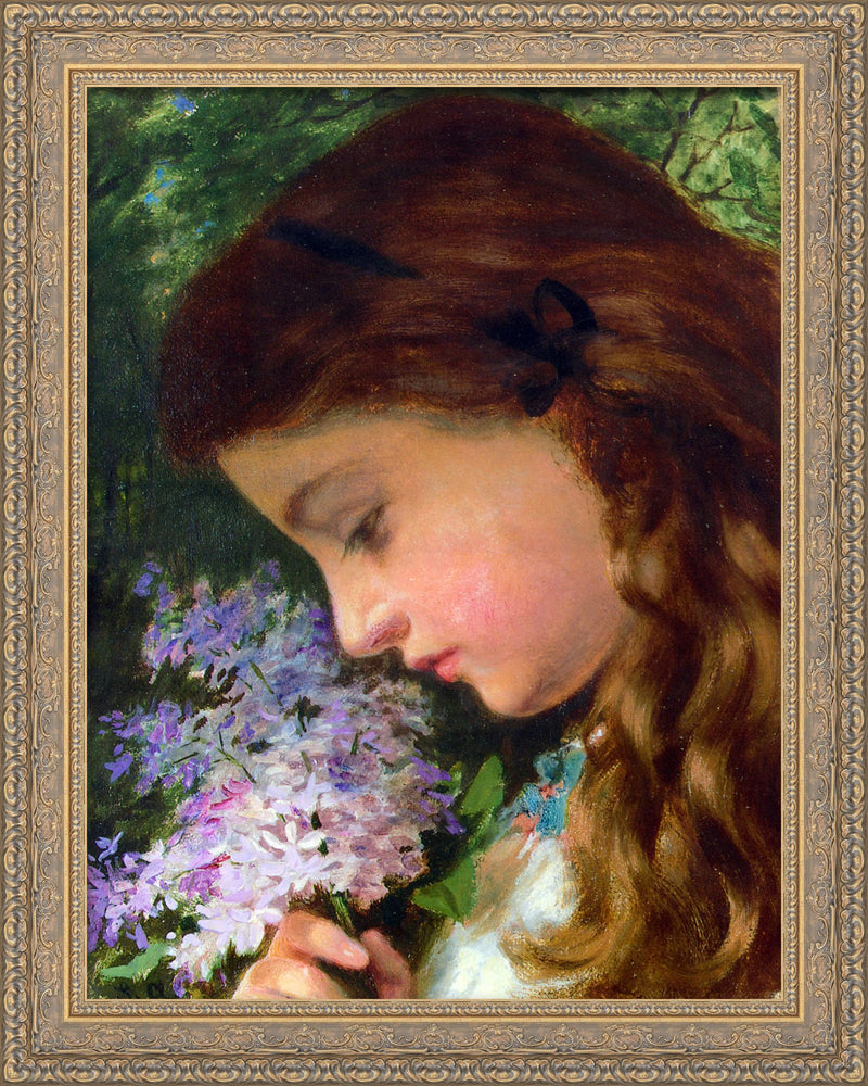 Girl With Lilac – Sophie Anderson, c. 1865