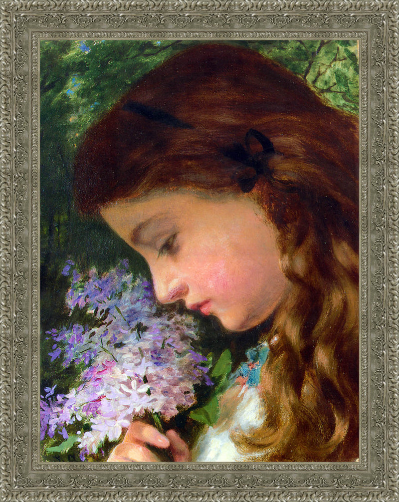 Girl With Lilac – Sophie Anderson, c. 1865