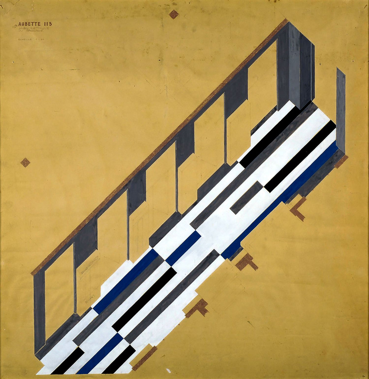 Aubette 113 – Sophie Taeuber-Arp, 1927, framed