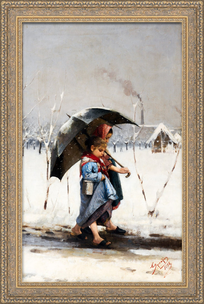 The Umbrella (L'Ombrello) – Emilio Spreafico, c. 1880