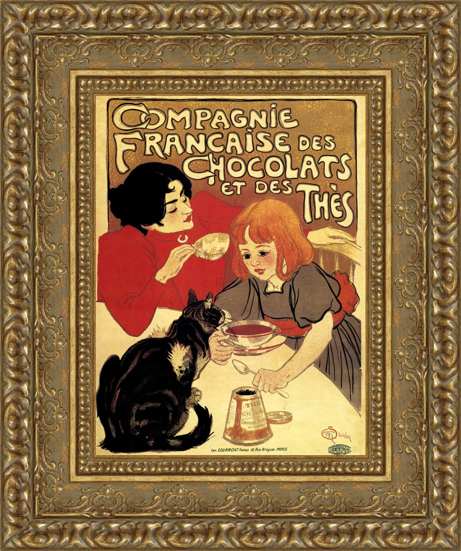 Compagnie Francaise Des Chocolats Et Des Thes – Théophile Steinlen, 1895