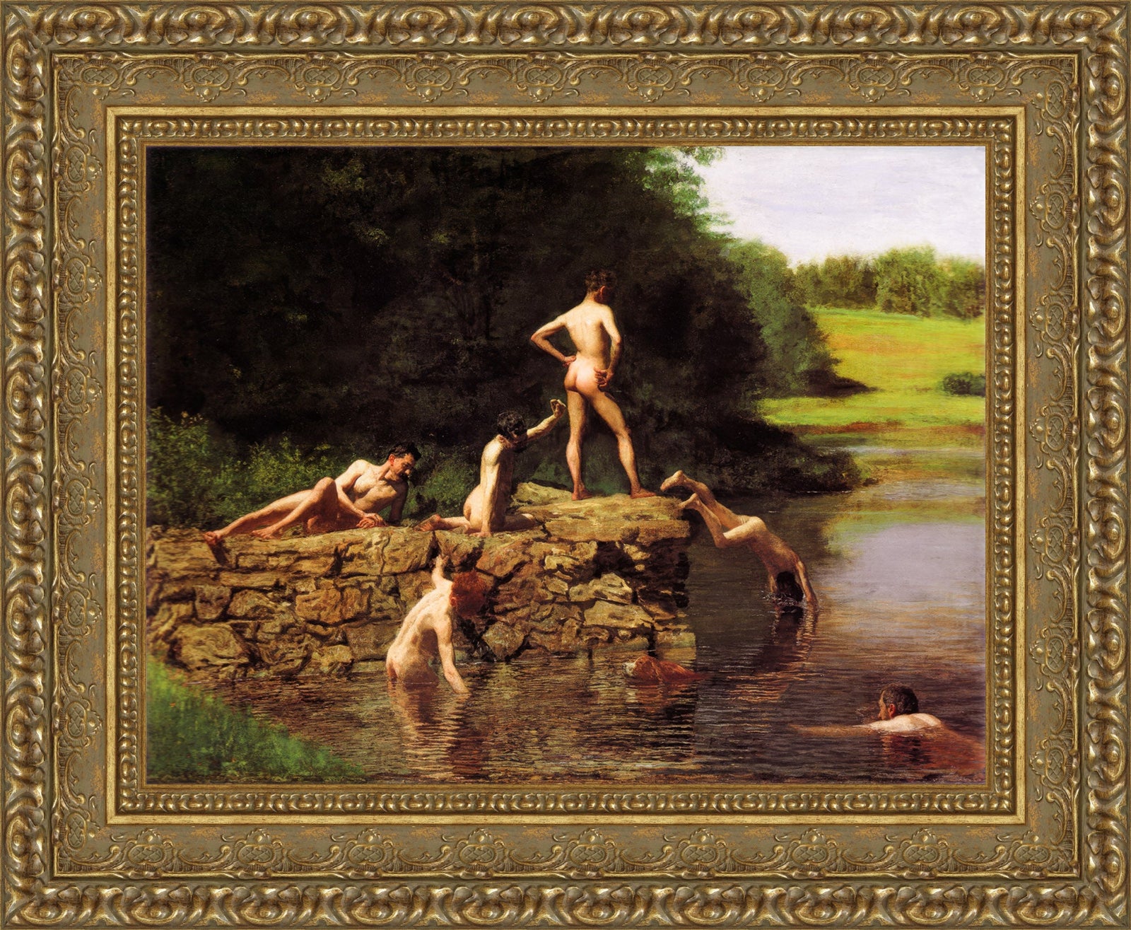 The Swimming Hole – Thomas Eakins, 1884–1885