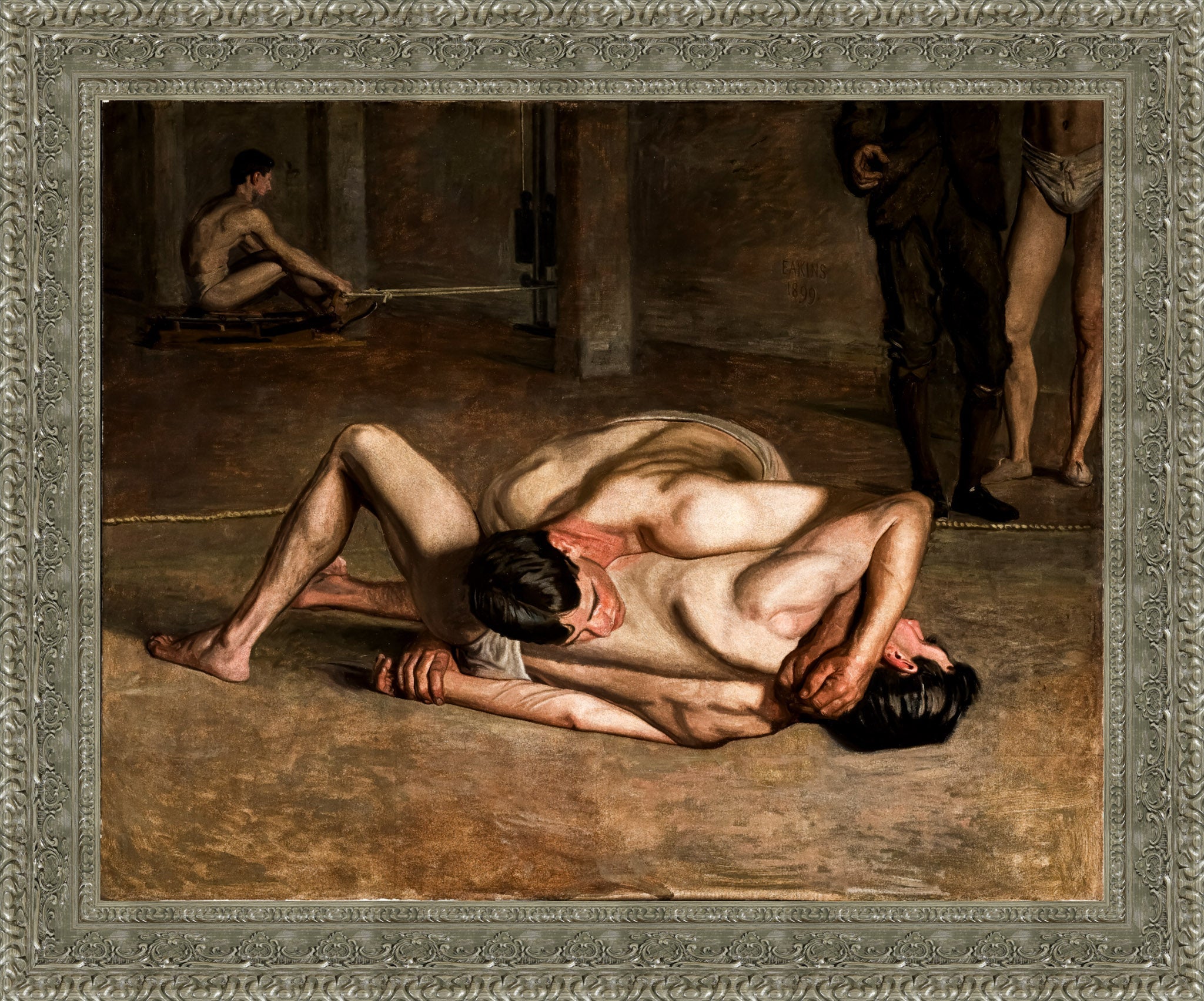 Wrestlers – Thomas Eakins, 1899 - Canvas Classics