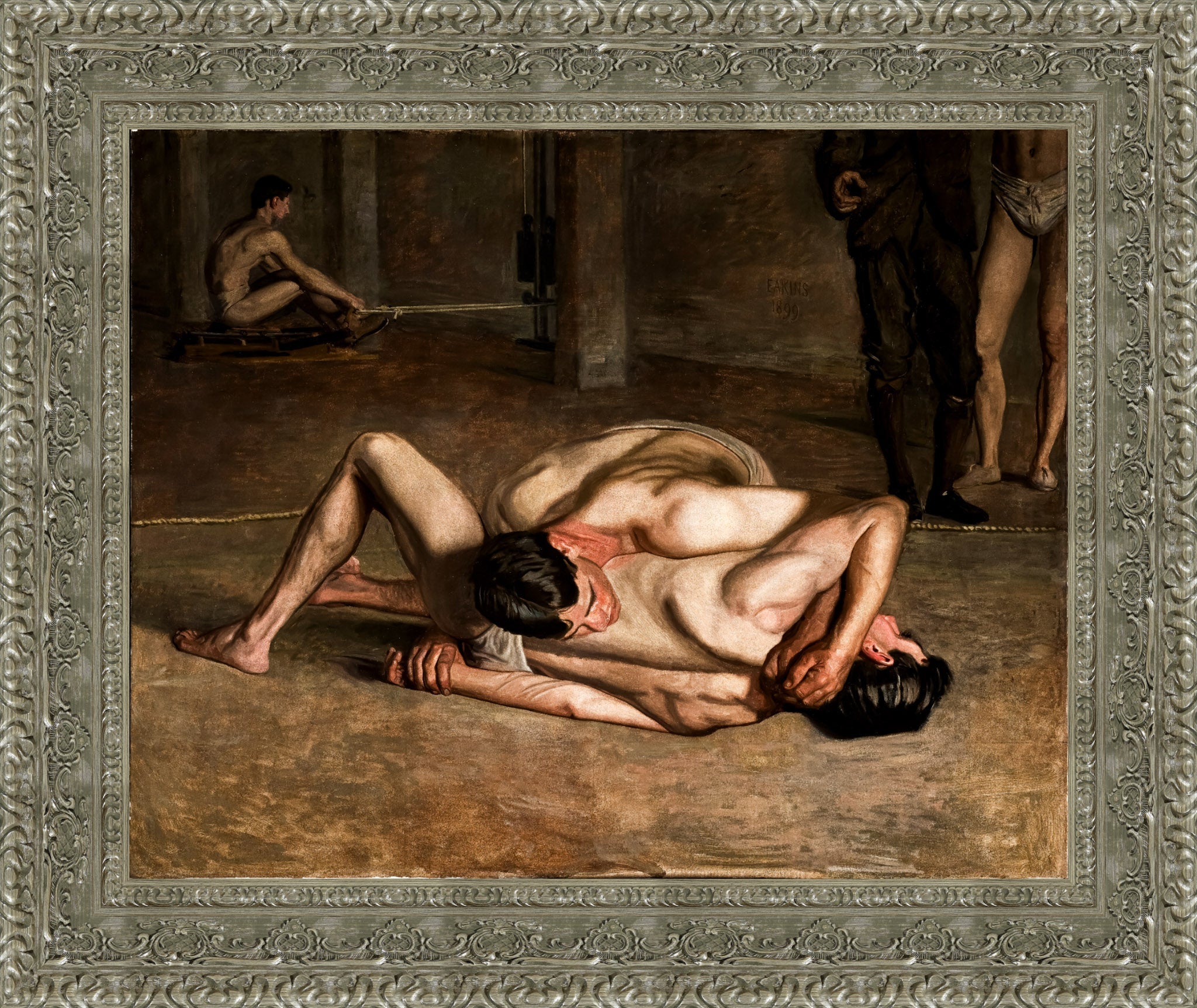 Wrestlers – Thomas Eakins, 1899 - Canvas Classics