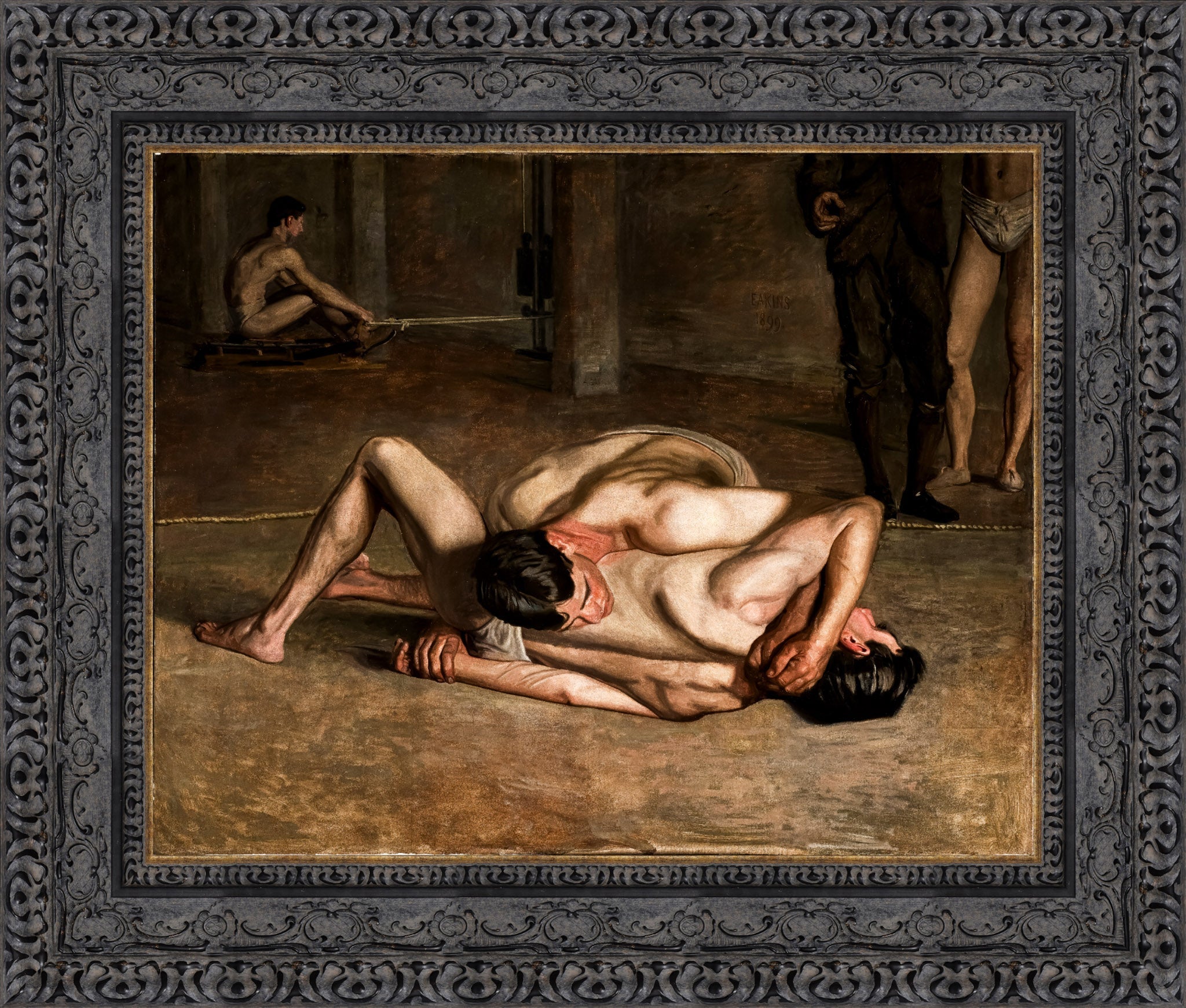Wrestlers – Thomas Eakins, 1899 - Canvas Classics