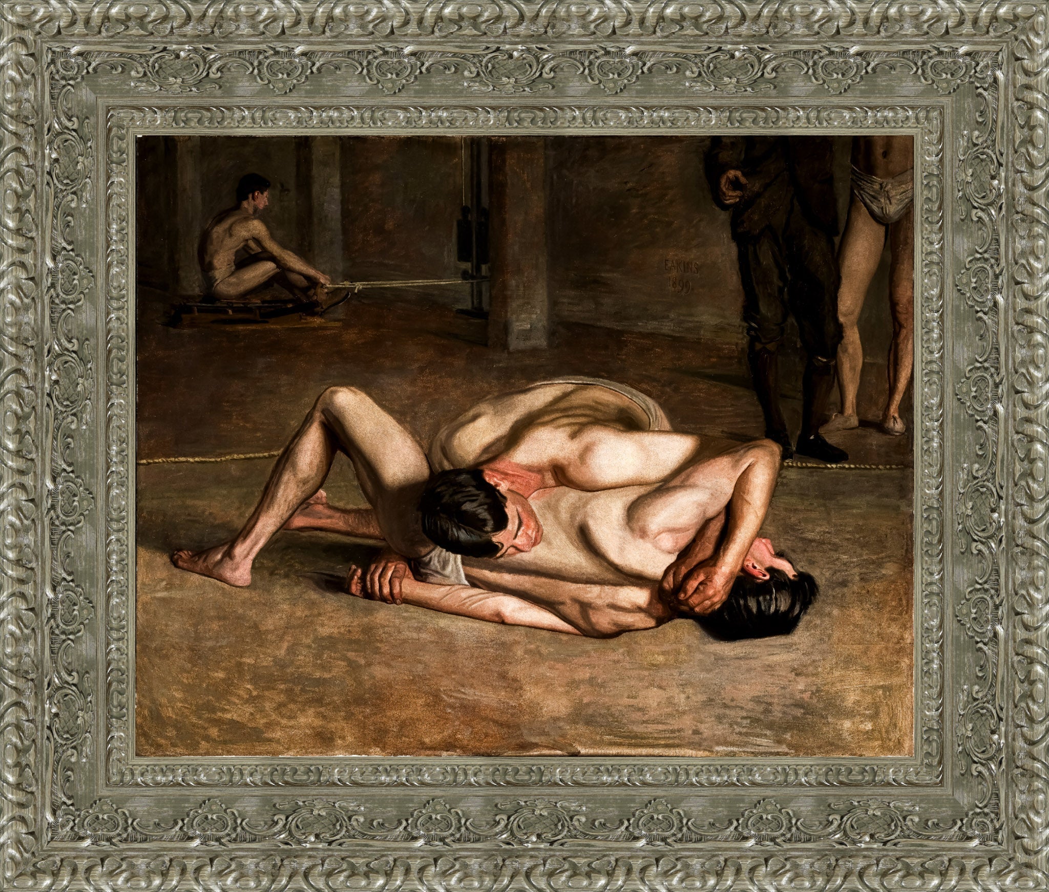 Wrestlers – Thomas Eakins, 1899 - Canvas Classics