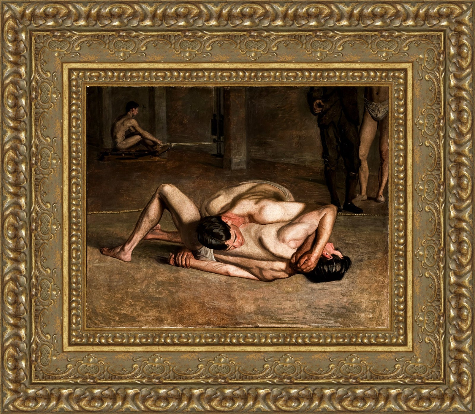 Wrestlers – Thomas Eakins, 1899