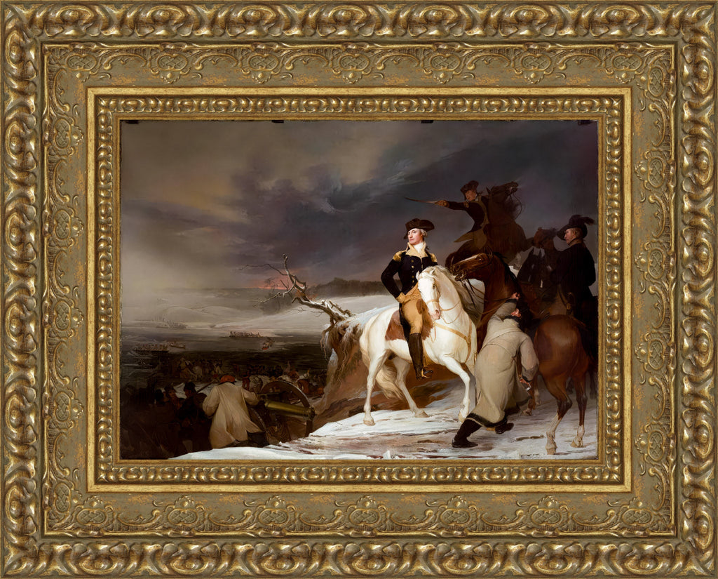 Passage of the Delaware by Thomas Sully — Framed Giclee Canvas Print | Canvas Classics