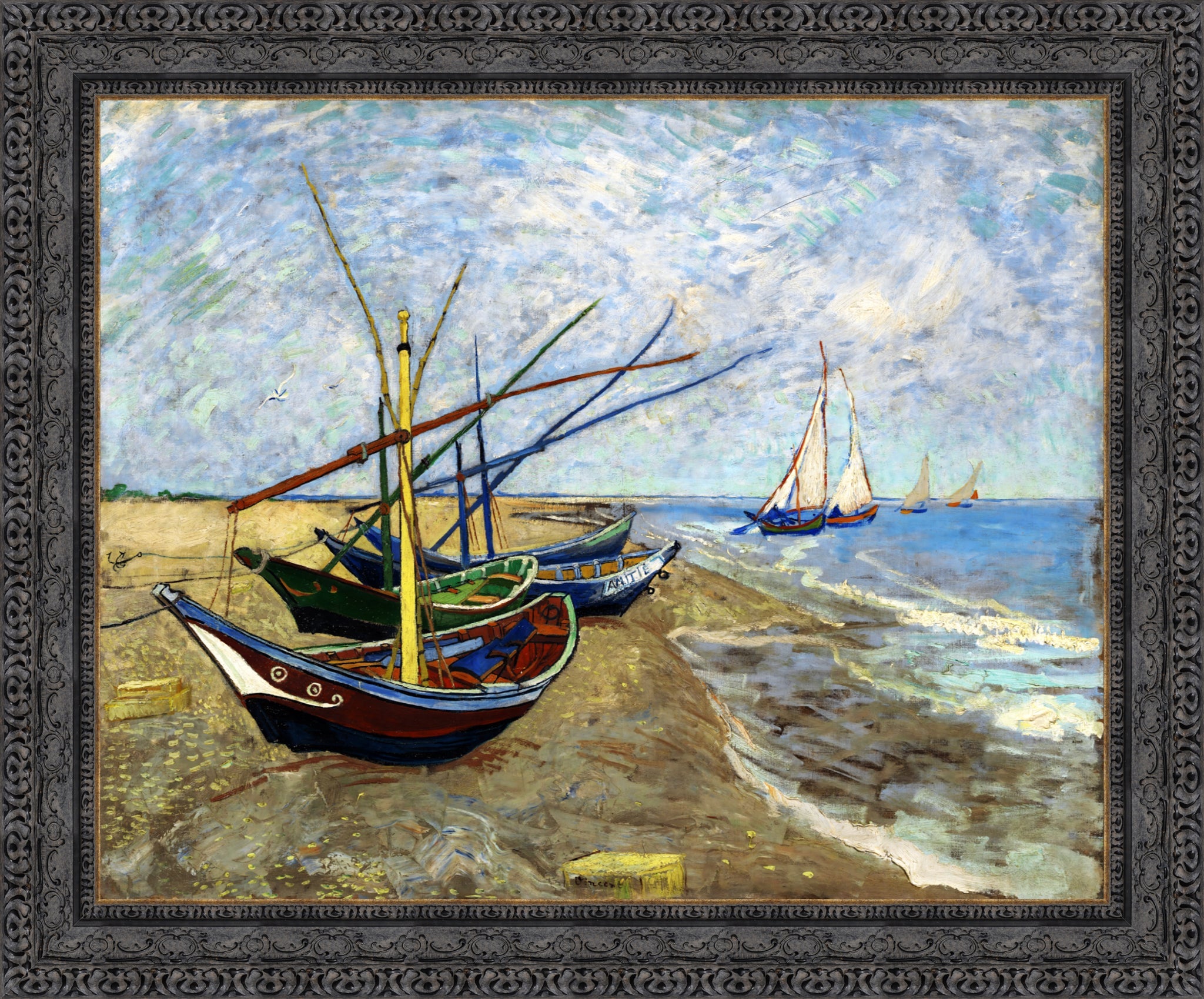 Fishing Boats on the Beach at Saints Maries