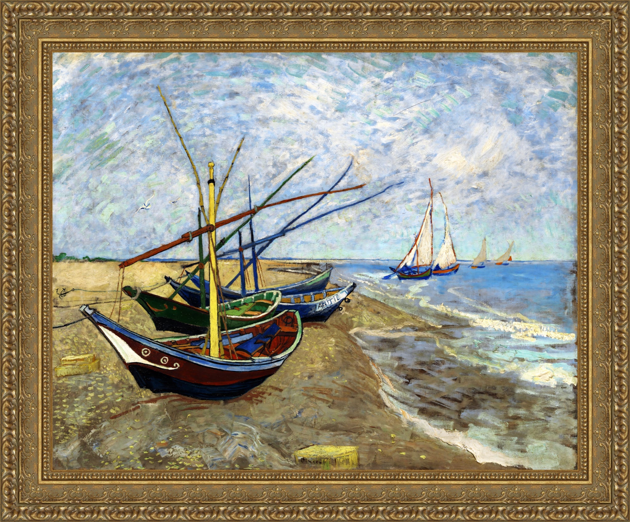 Fishing Boats on the Beach at Saints Maries