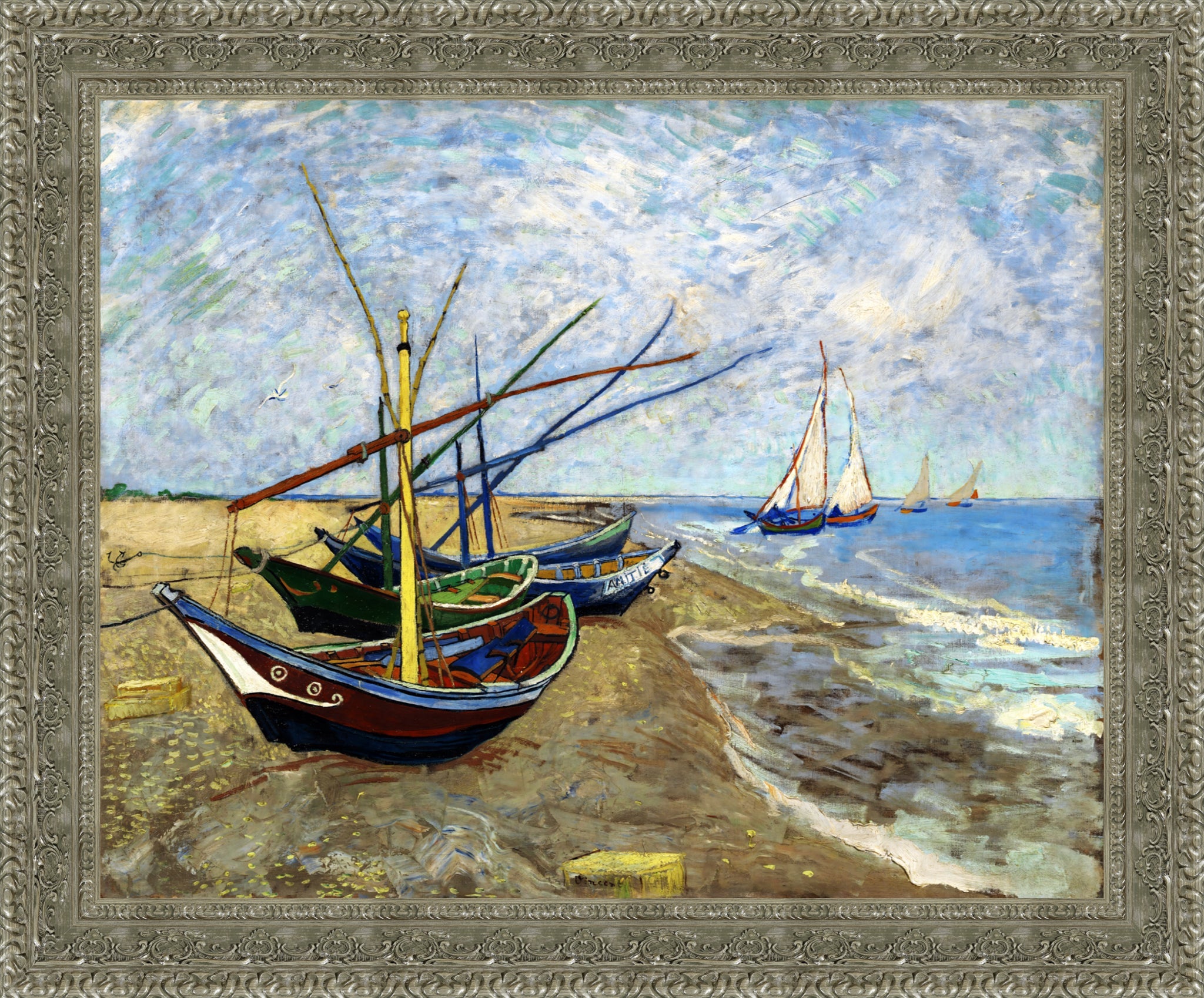 Fishing Boats on the Beach at Saints Maries