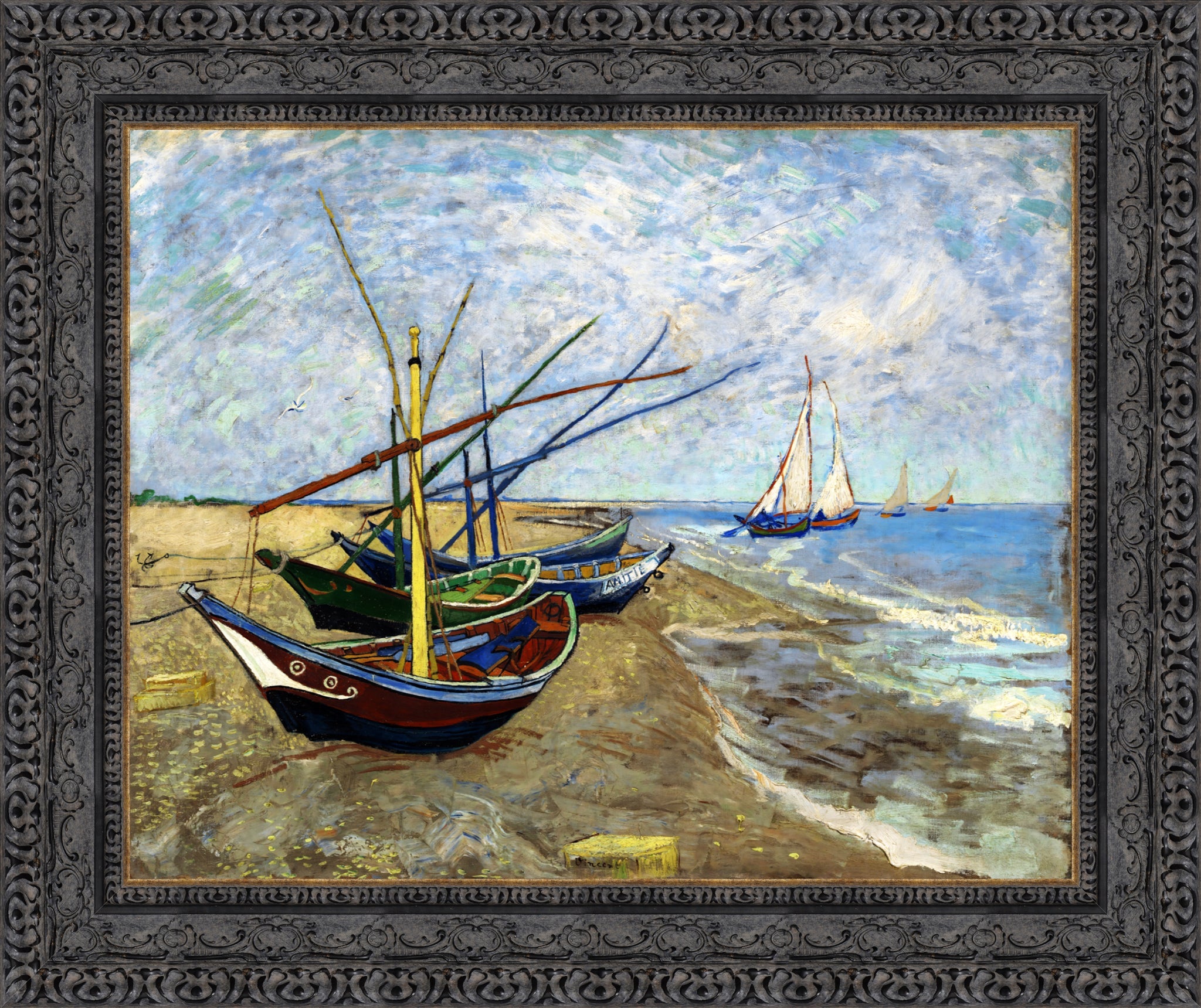 Fishing Boats on the Beach at Saints Maries