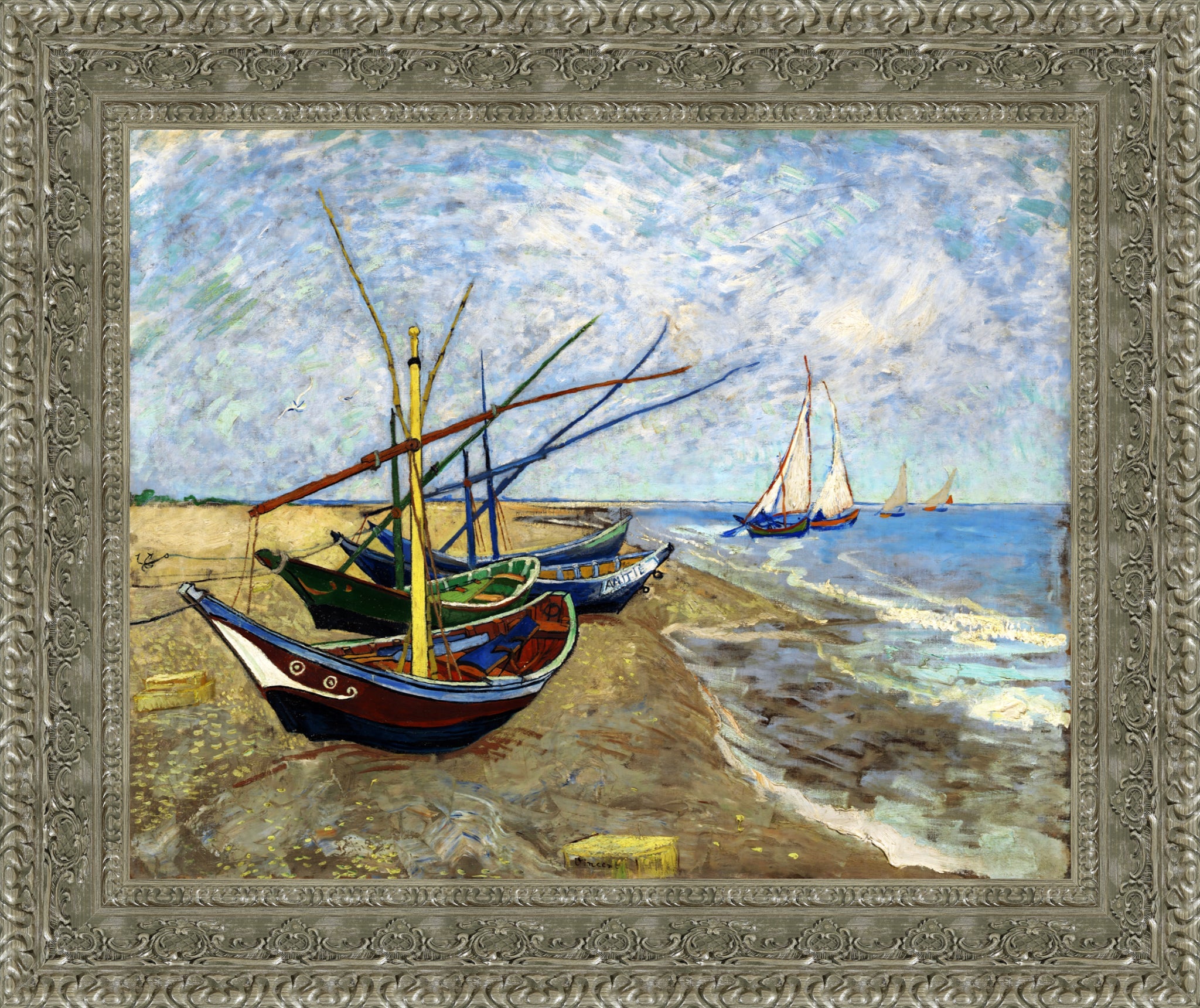 Fishing Boats on the Beach at Saints Maries