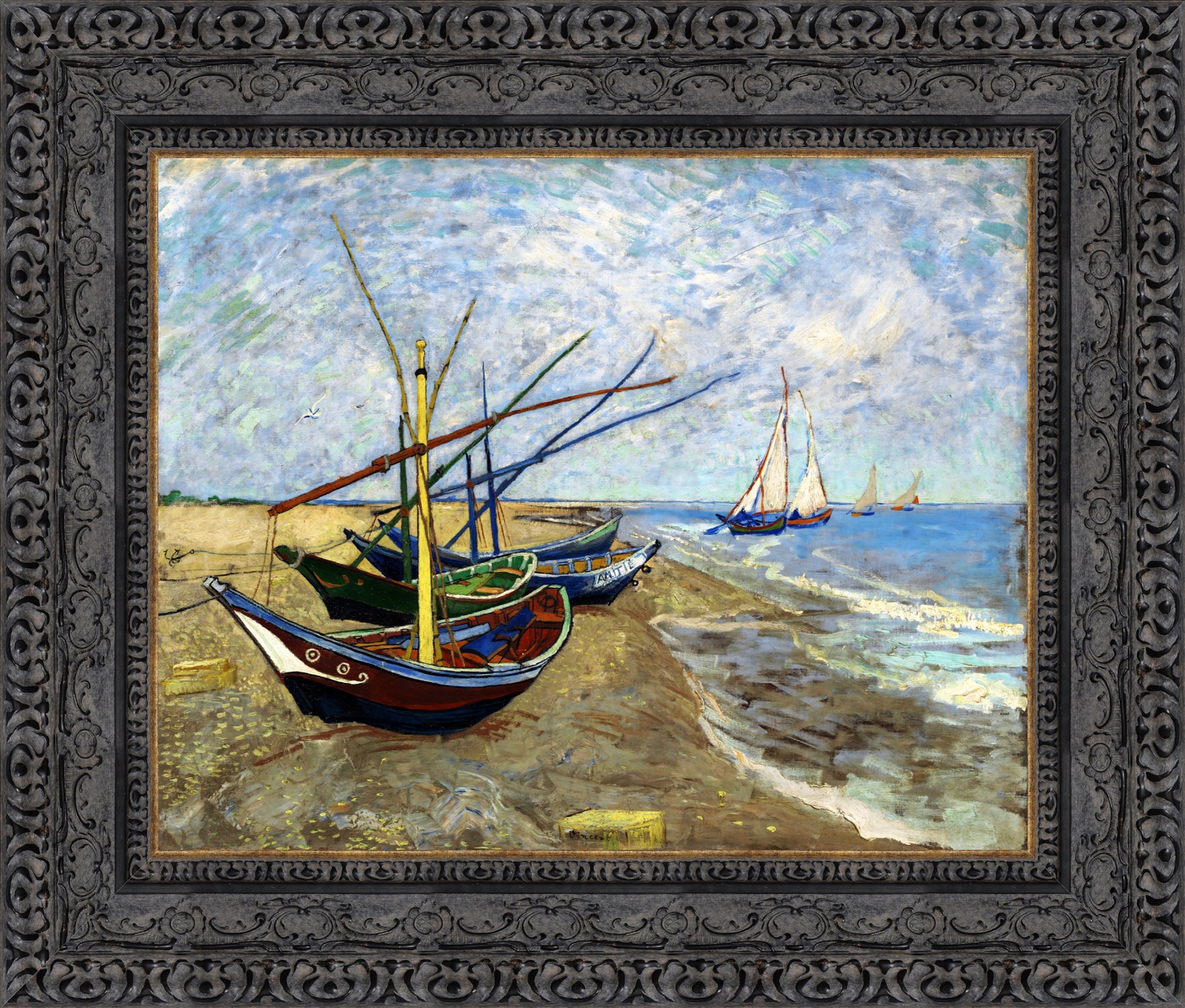 Fishing Boats on the Beach at Saints Maries