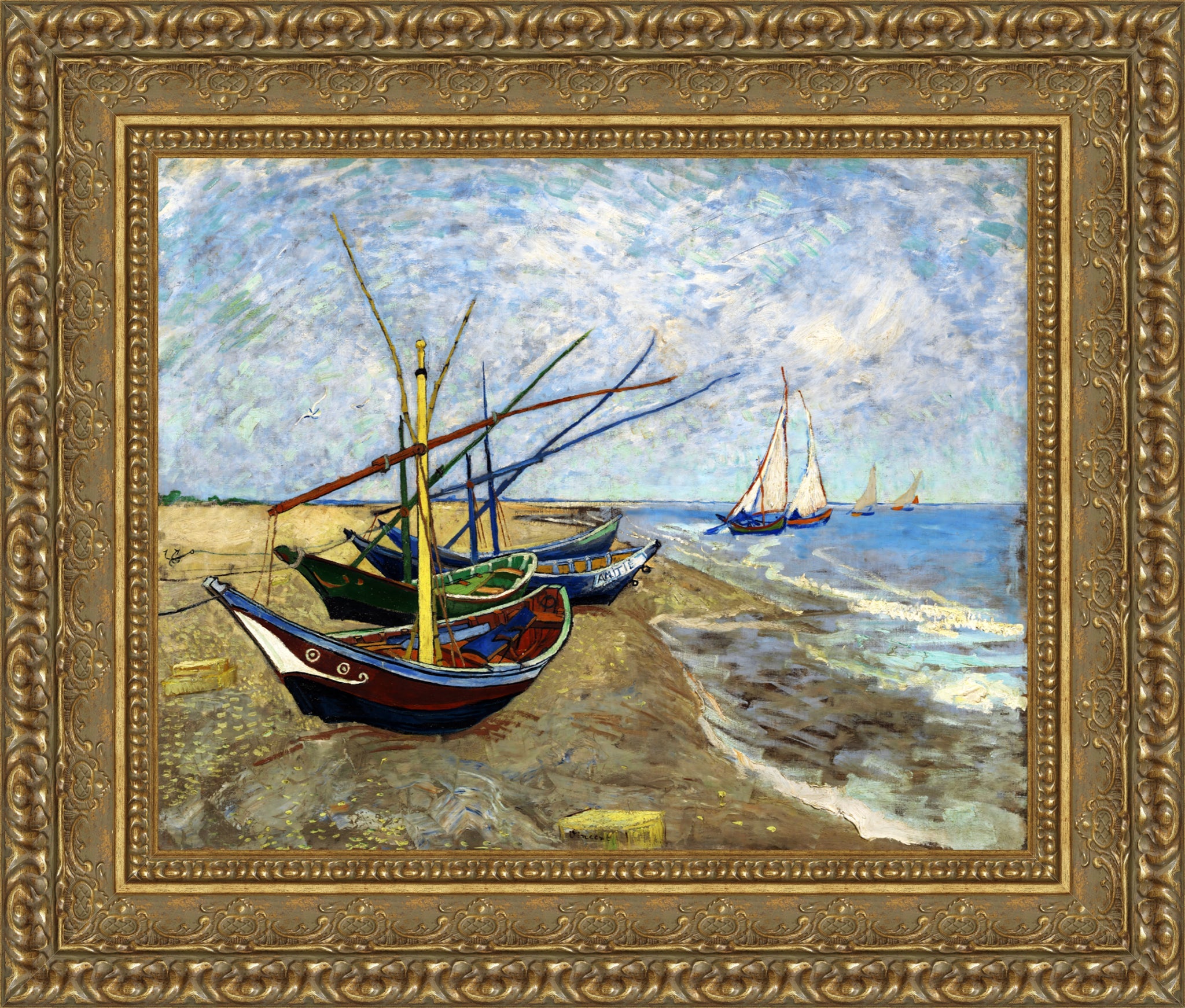 Fishing Boats on the Beach at Saints Maries