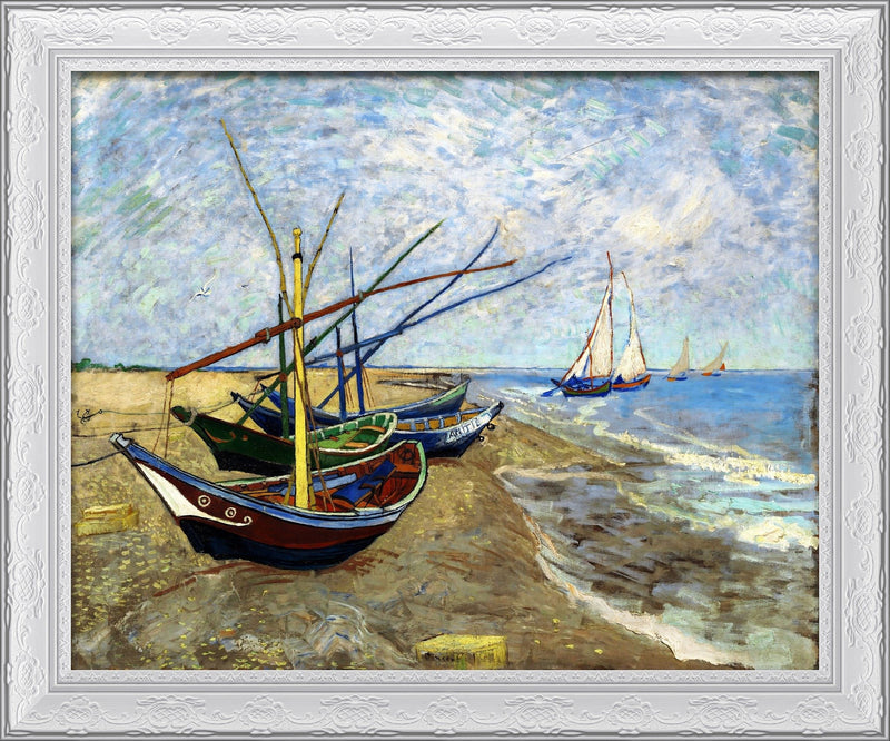 Fishing Boats on the Beach at Saintes-Maries – Vincent van Gogh, 1888