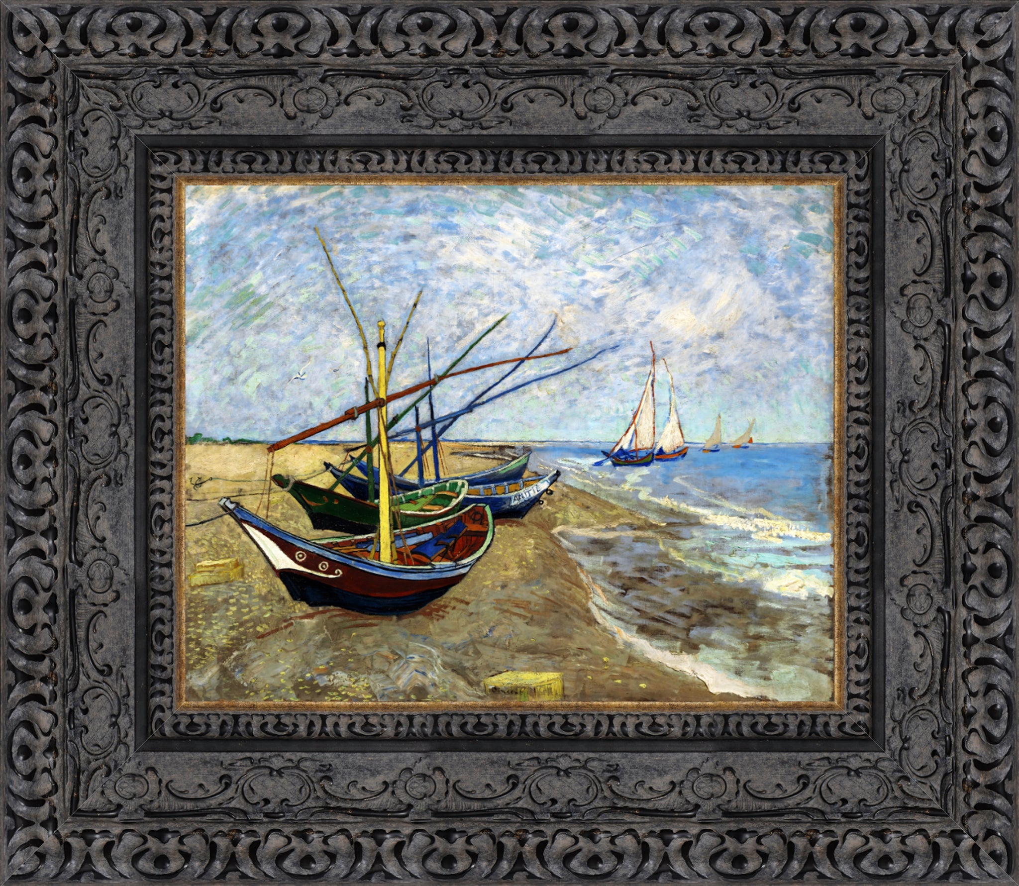 Fishing Boats on the Beach at Saints Maries