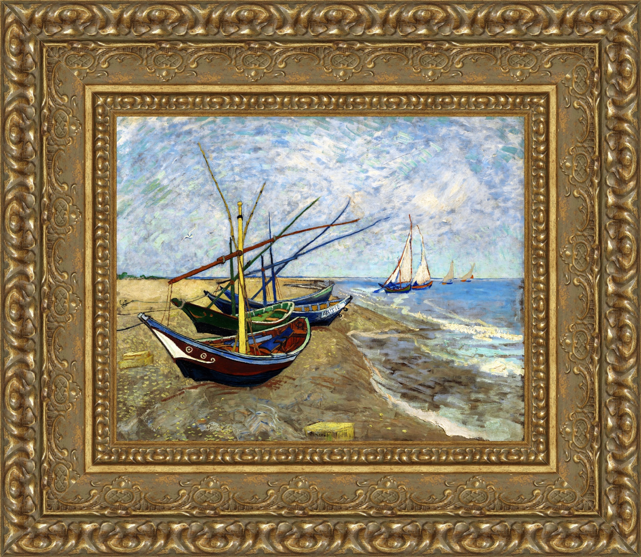 Fishing Boats on the Beach at Saints Maries
