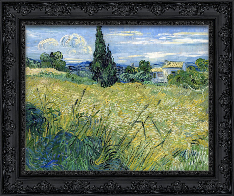 Green Wheat Field with Cypress – Vincent van Gogh, 1889