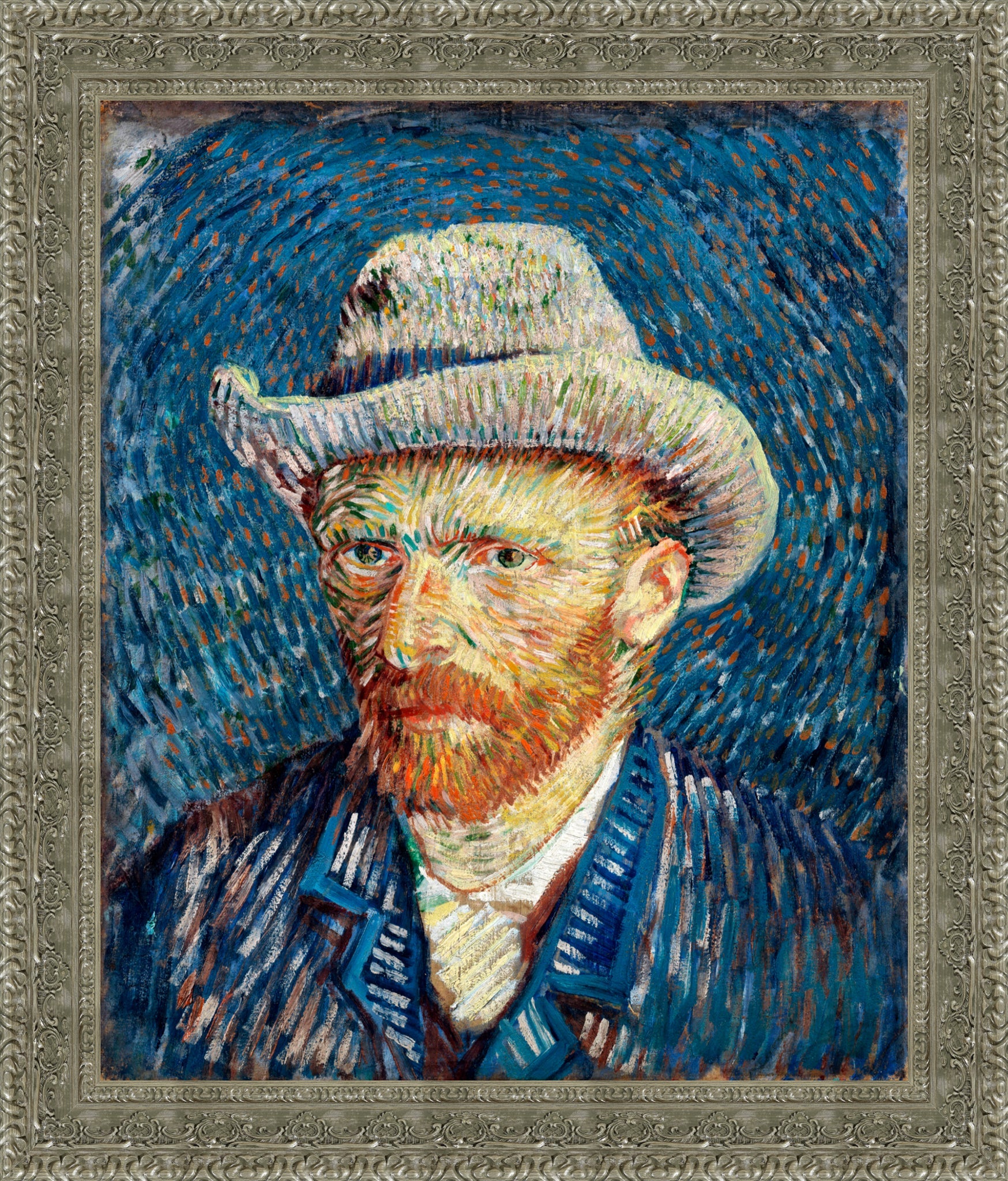 Self Portrait with Grey Felt Hat