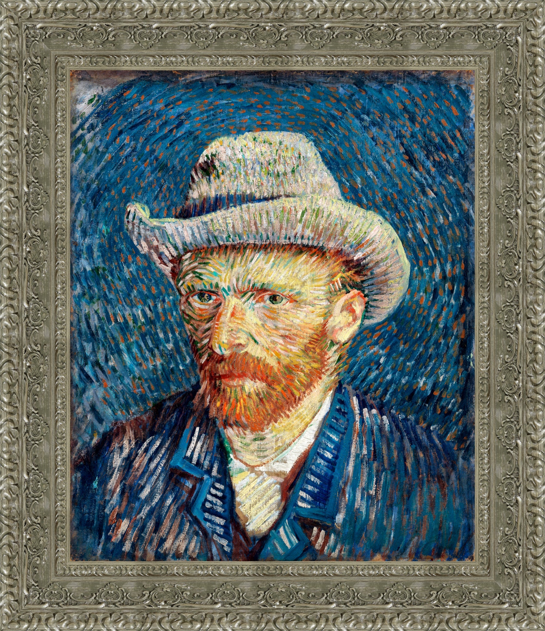 Self Portrait with Grey Felt Hat