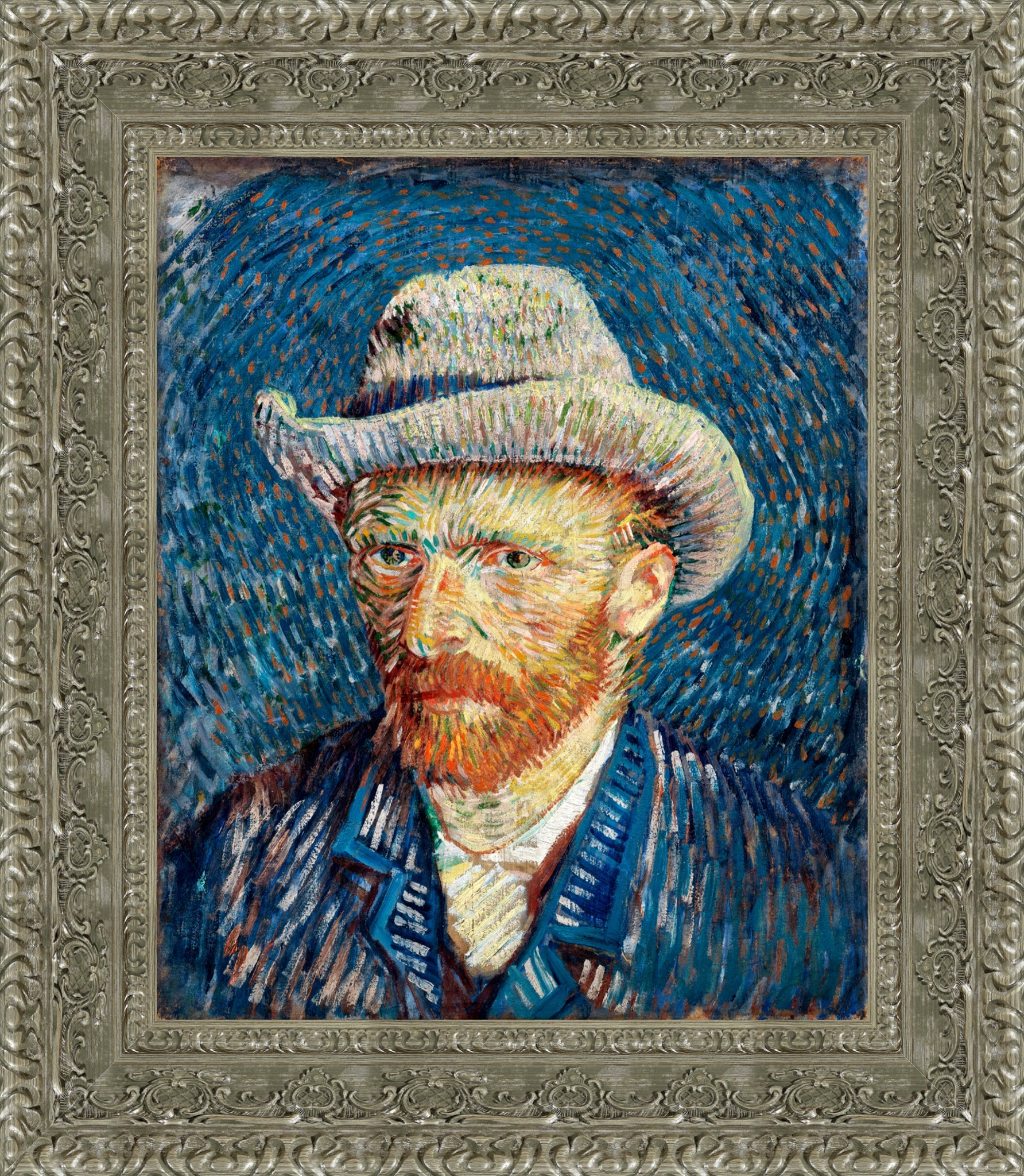 Self Portrait with Grey Felt Hat