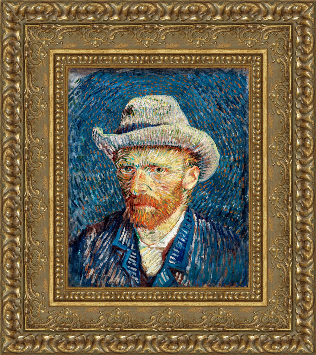 Self Portrait with Grey Felt Hat
