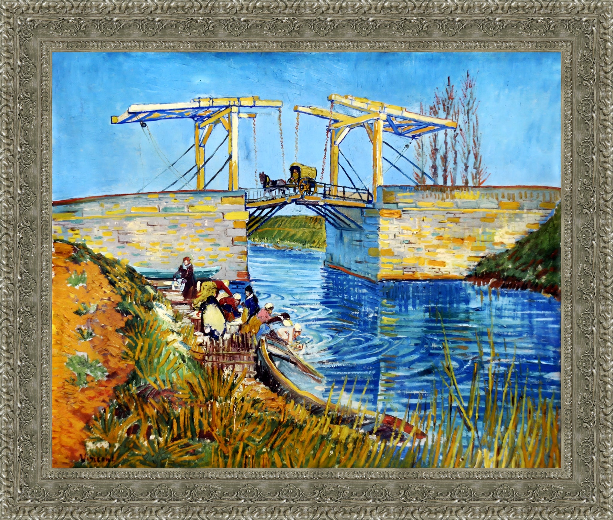 The Langlois Bridge at Arles with Women Washing