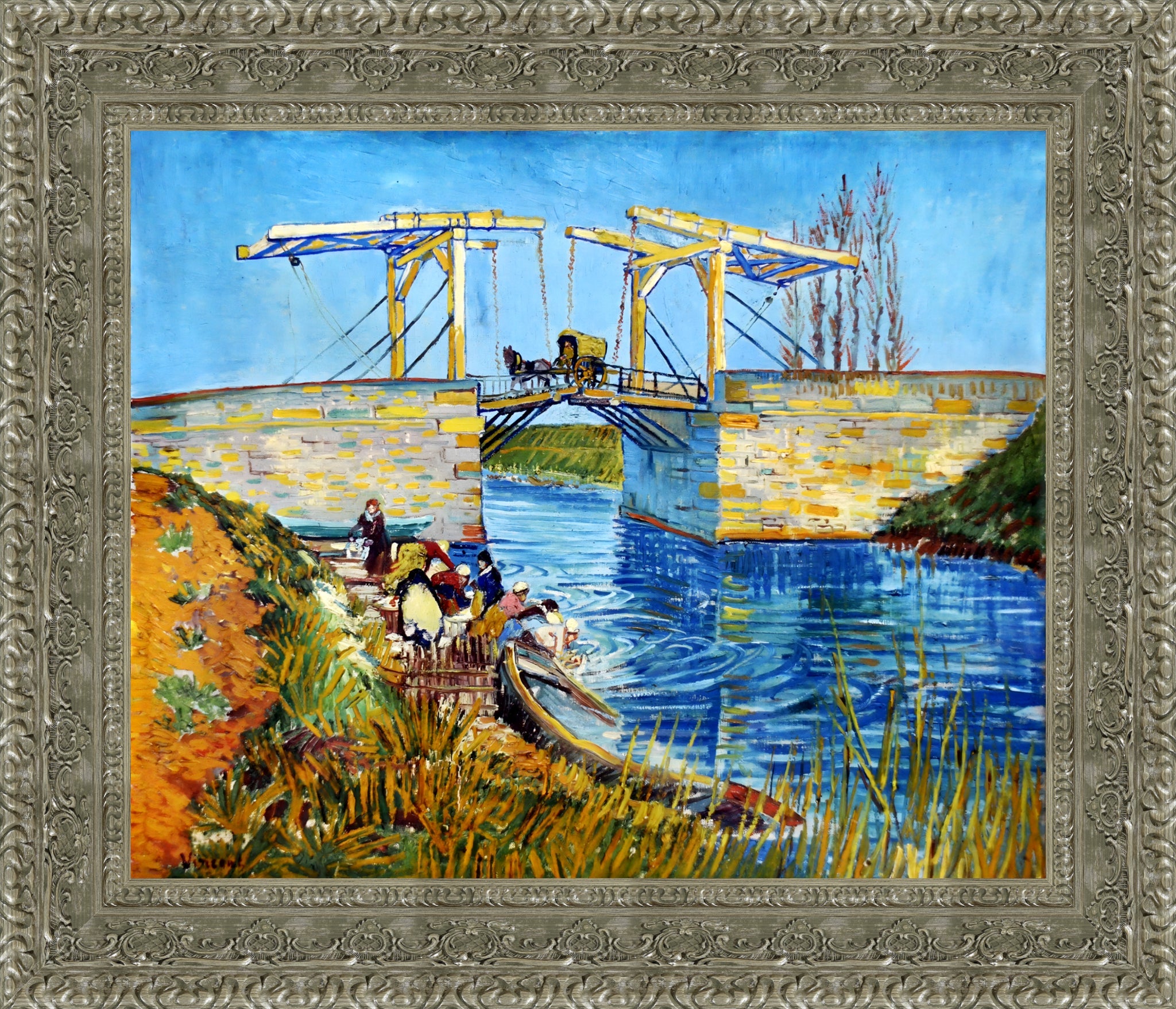 The Langlois Bridge at Arles with Women Washing