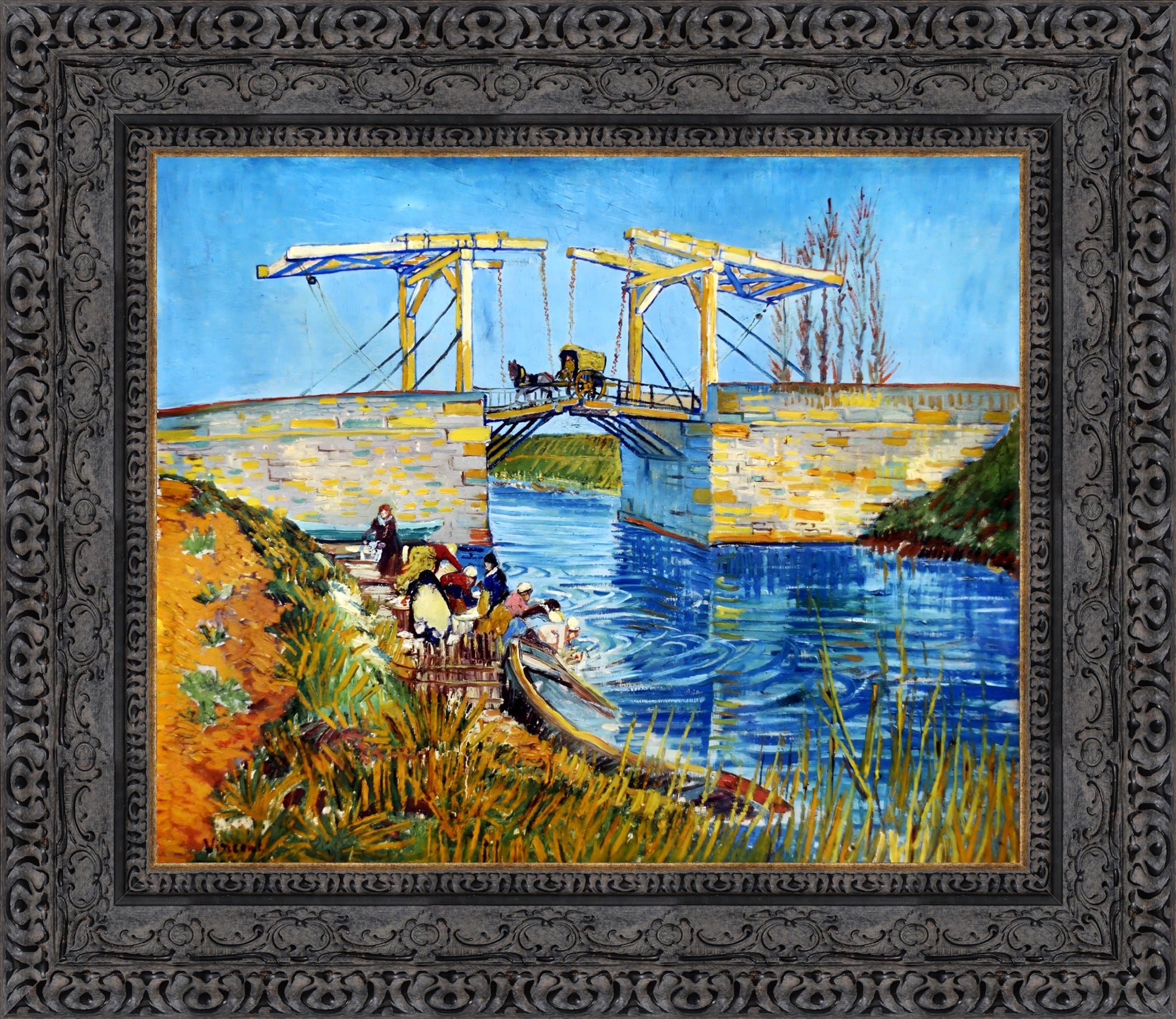 The Langlois Bridge at Arles with Women Washing