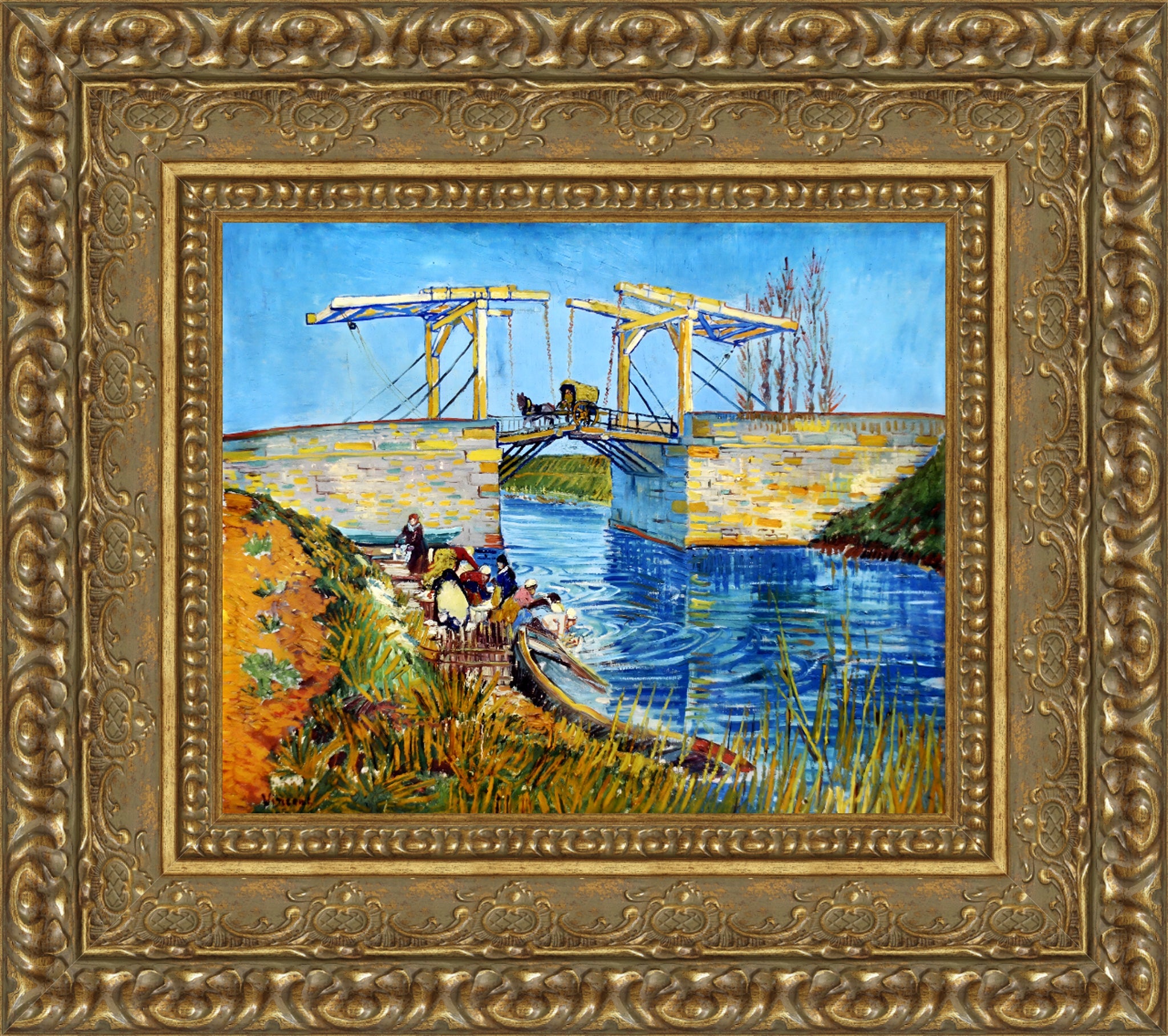 The Langlois Bridge at Arles with Women Washing