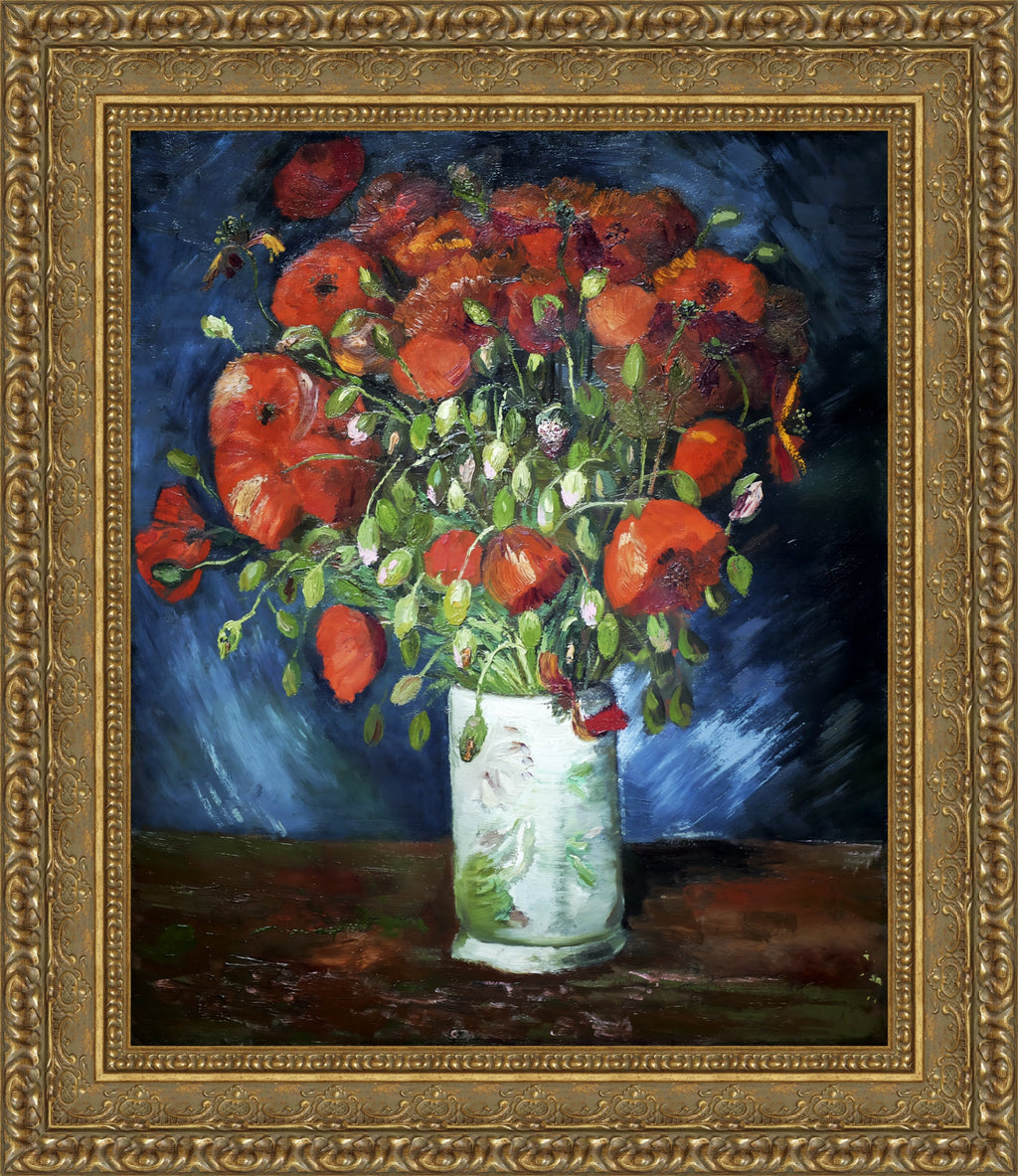 Vase with Poppies