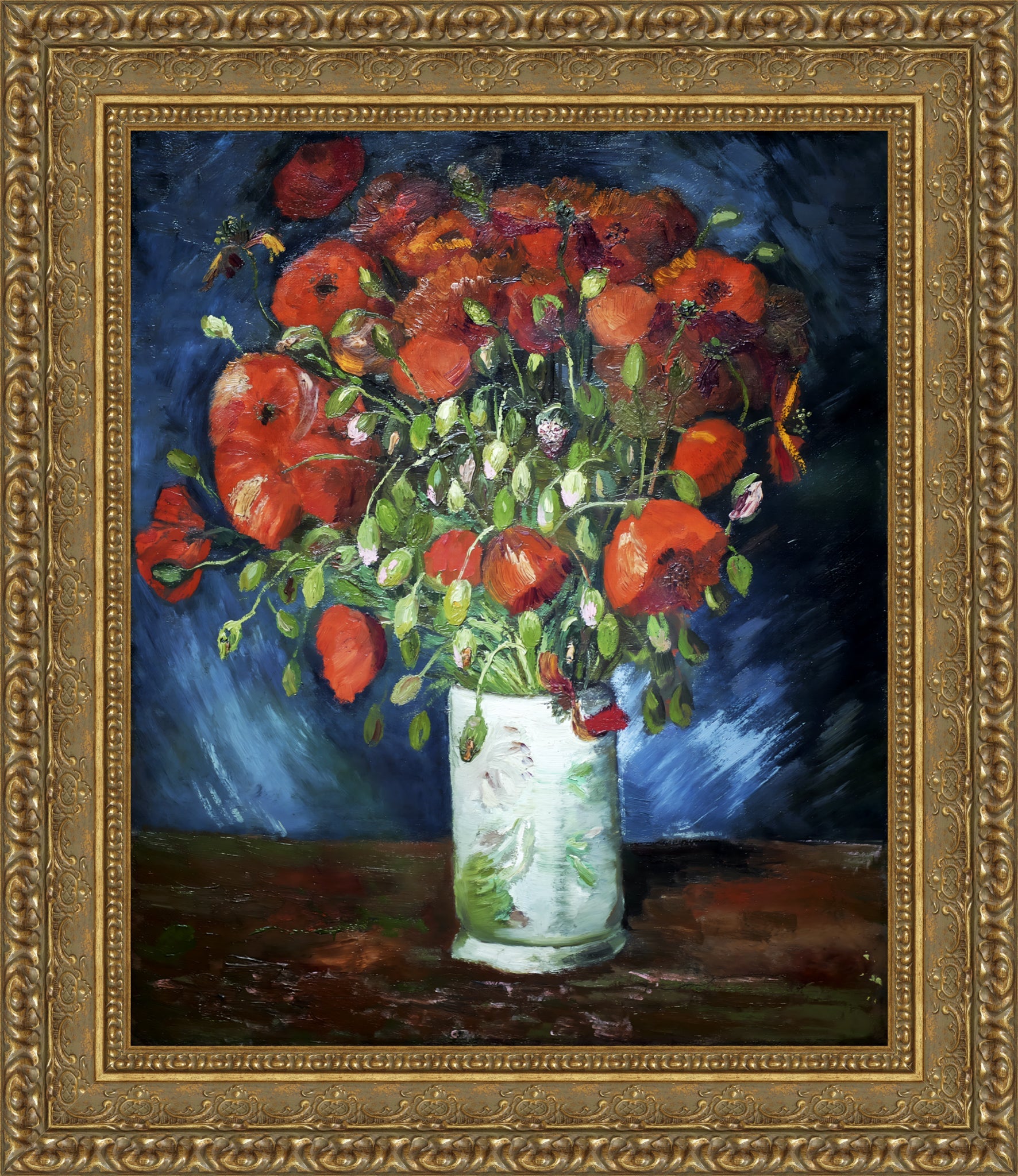 Vase with Poppies