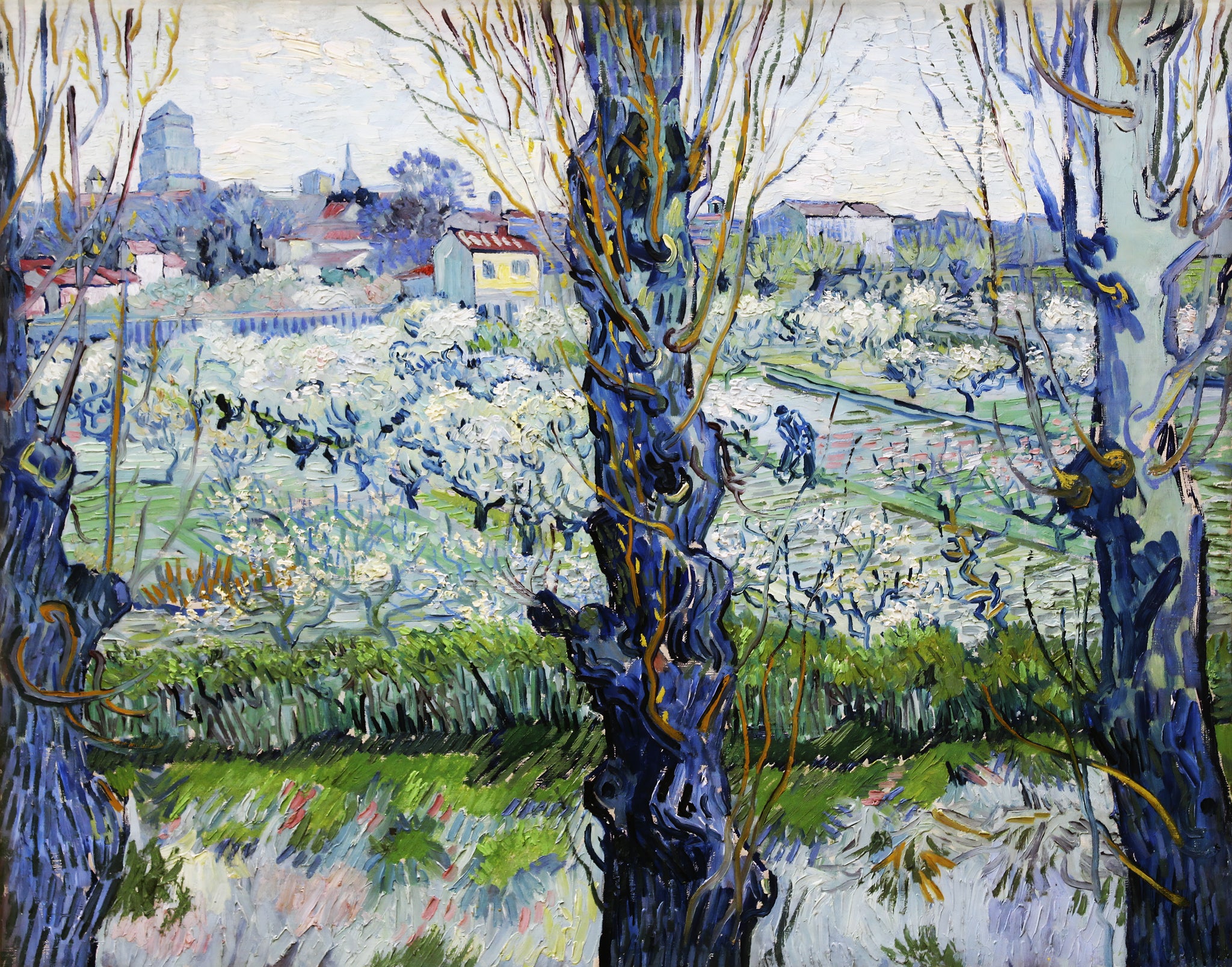 View of Arles, Flowering Orchards