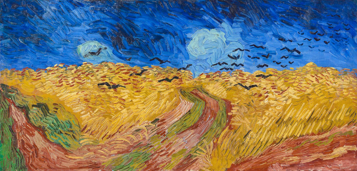 Wheatfield with Crows – Vincent van Gogh, 1890, framed