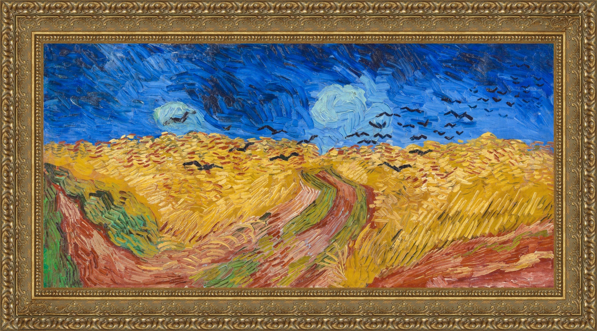 Wheatfield with Crows