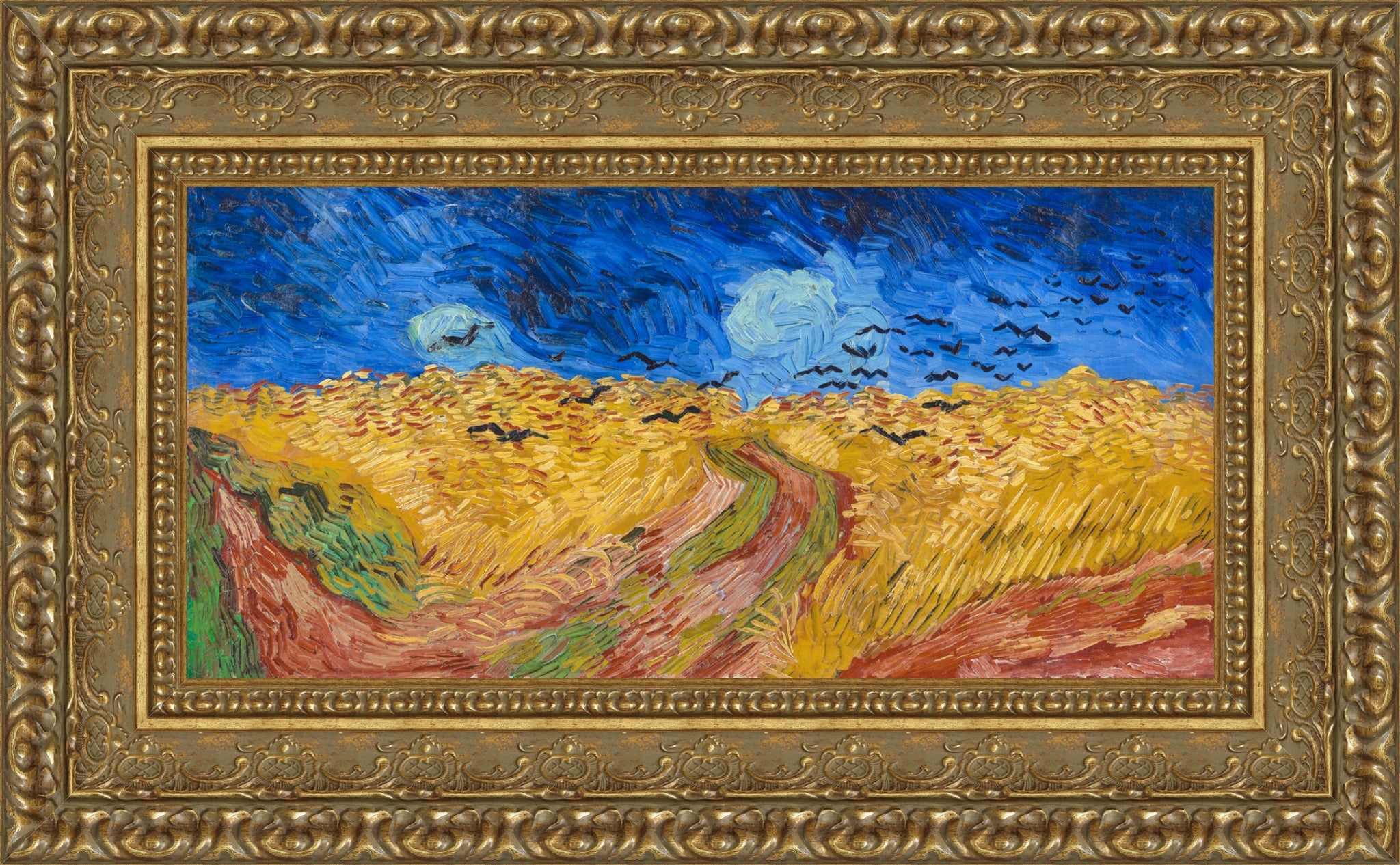 Wheatfield with Crows