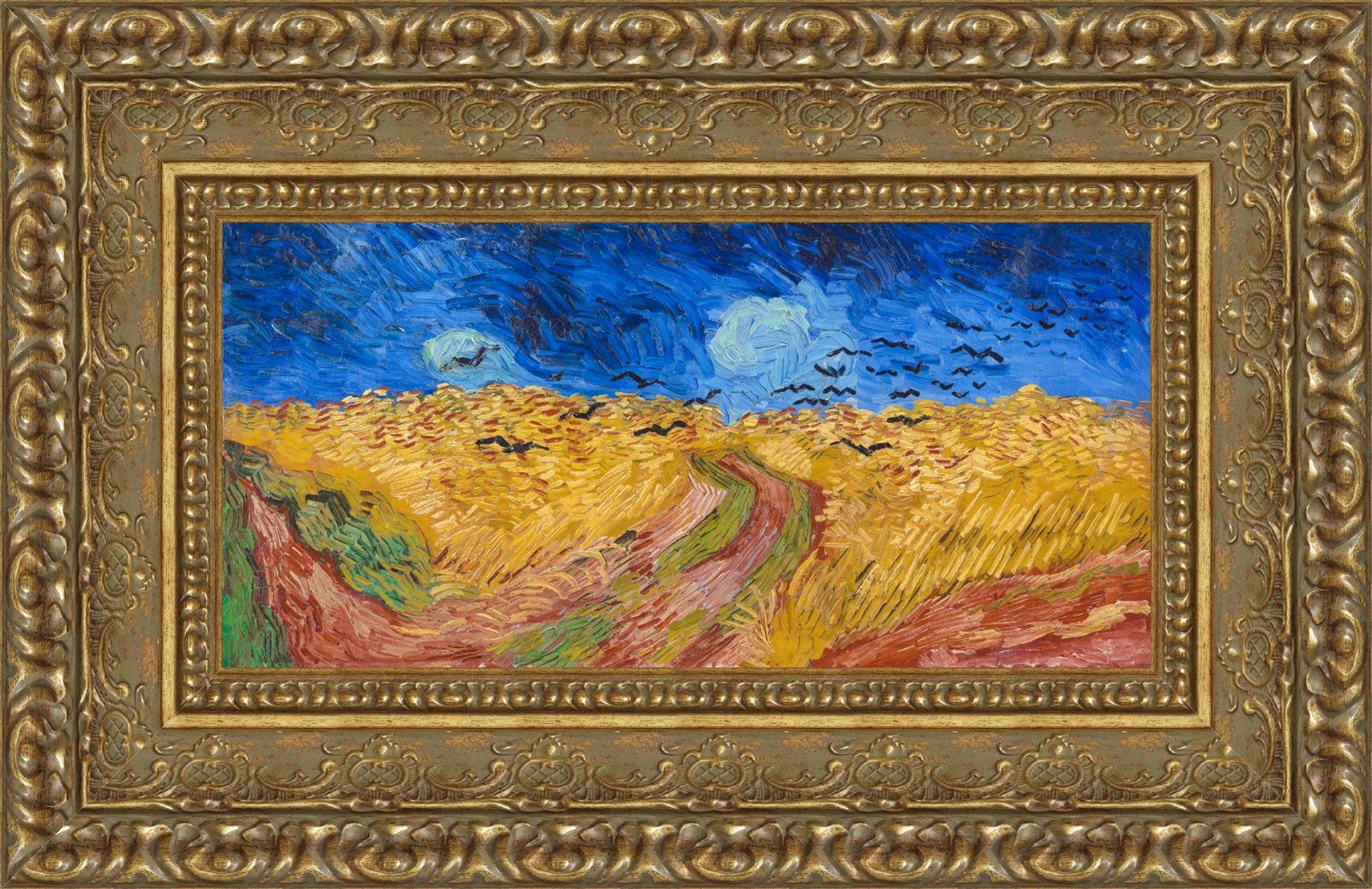 Wheatfield with Crows