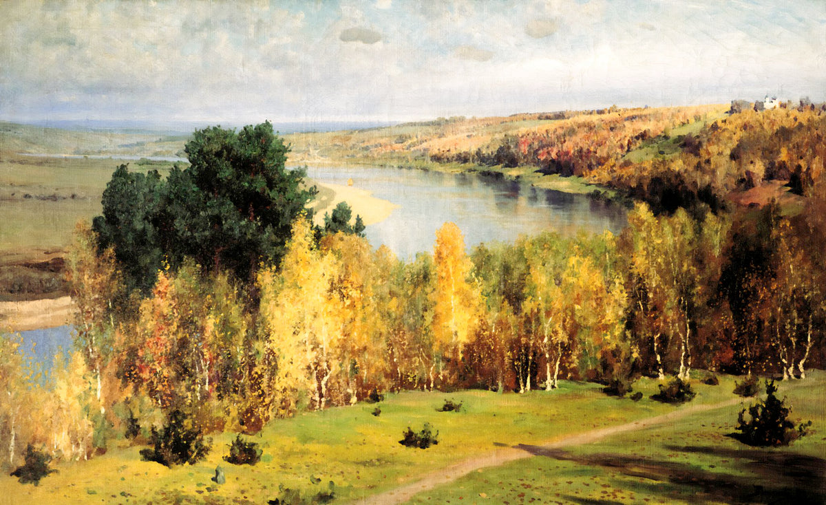 Golden Autumn – Vasily Polenov, 1893, framed
