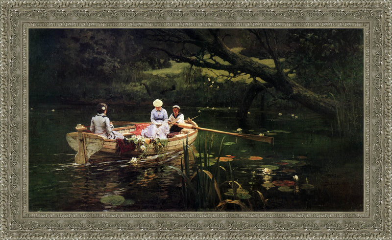 On the Boat at Abramtsevo – Vasily Polenov, 1880