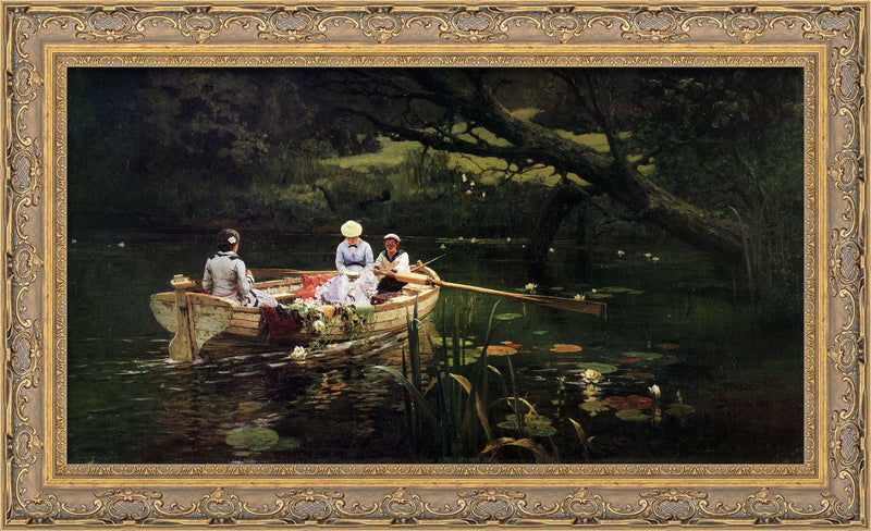 On the Boat at Abramtsevo – Vasily Polenov, 1880