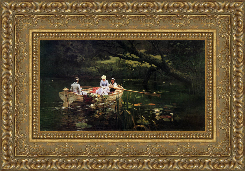 On the Boat at Abramtsevo – Vasily Polenov, 1880