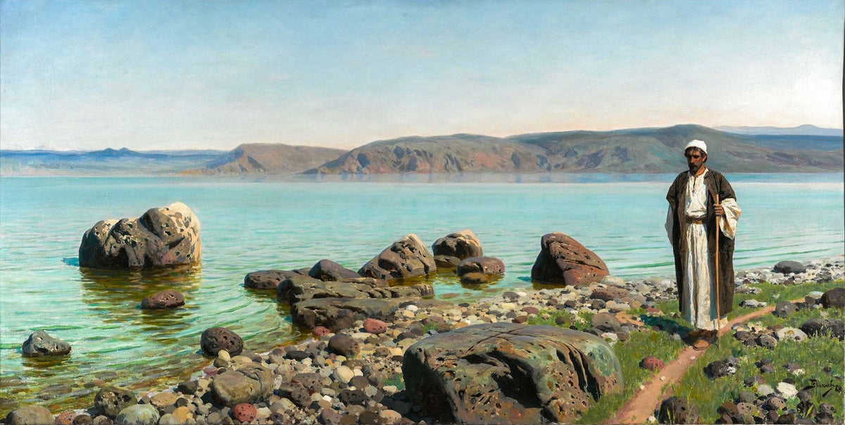 On the Sea of Galilee – Vasily Polenov, 1888, framed