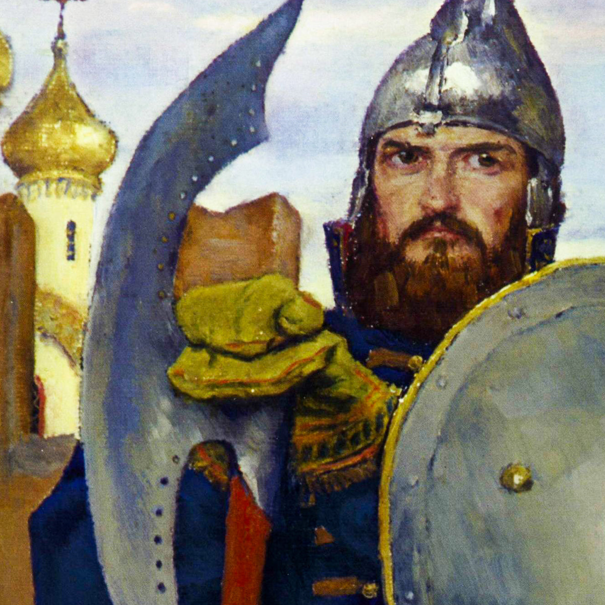 Guard – Viktor Vasnetsov, 1914, print detail at full resolution